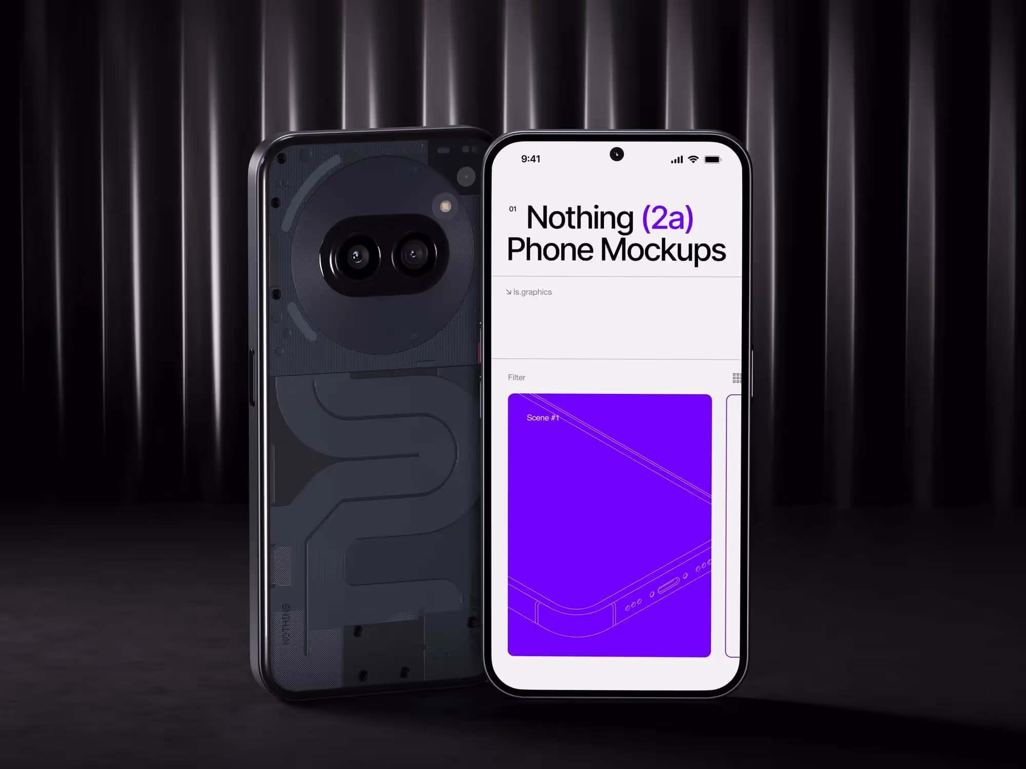 Devices Mockups - N-Mockups Nothing Phone 2a | Best Seller Template