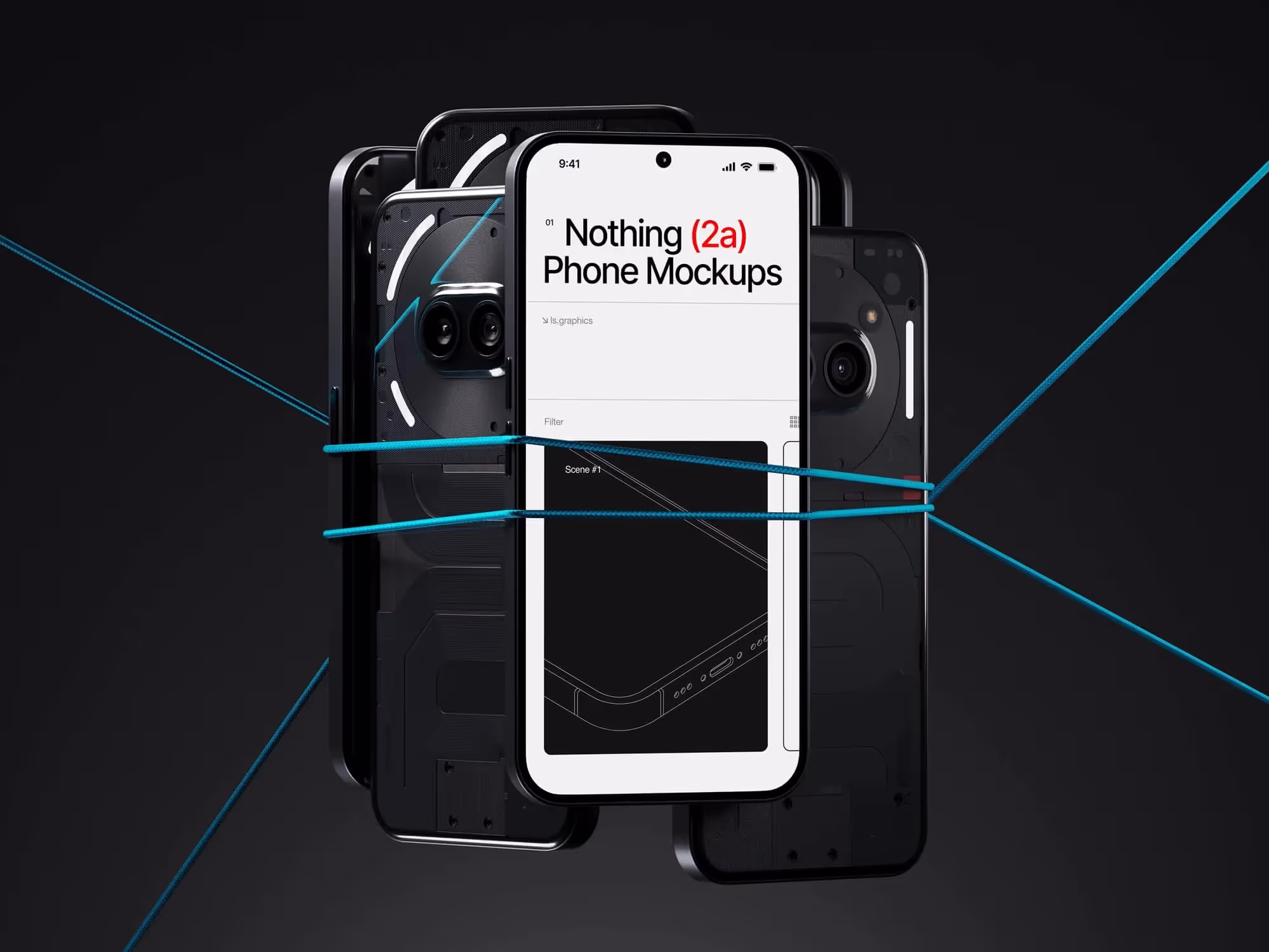 Devices Mockups - N-Mockups Nothing Phone 2a | Commercial Use Allowed