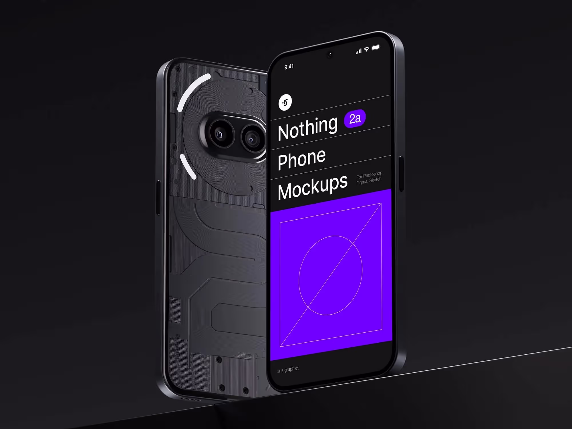 Devices Mockups - N-Mockups Nothing Phone 2a | Premium Download Ready