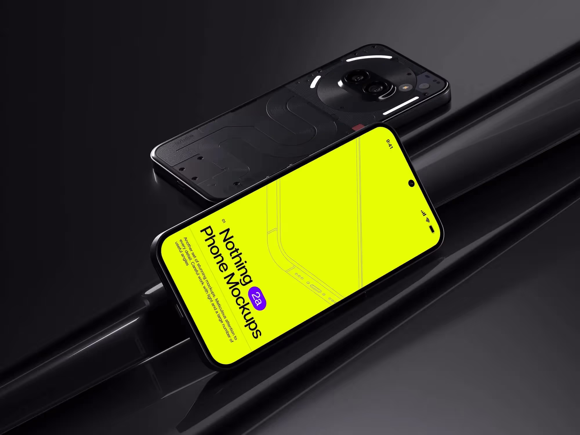 Devices Mockups - N-Mockups Nothing Phone 2a | Instant Download Ready