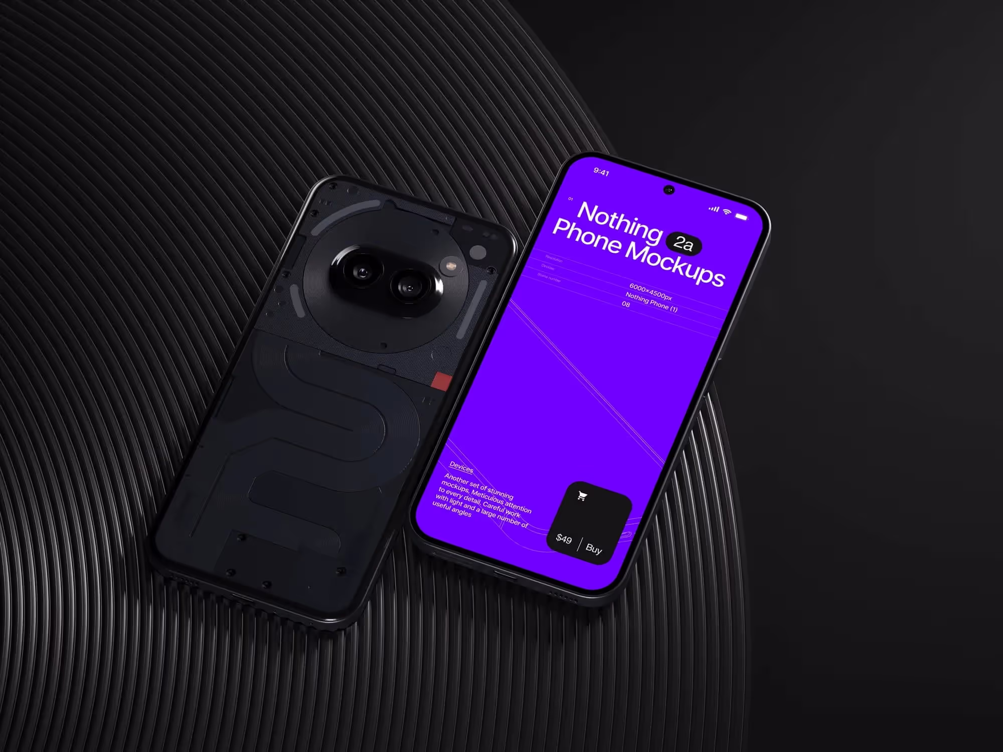 Devices Mockups - N-Mockups Nothing Phone 2a | Pro Designer Pack