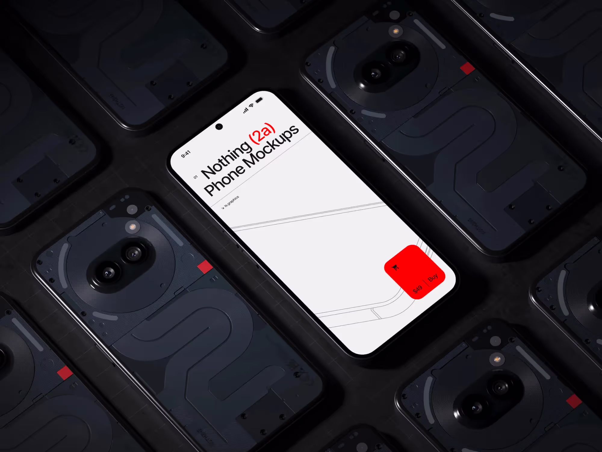 Devices Mockups - N-Mockups Nothing Phone 2a | Download at ls.graphics