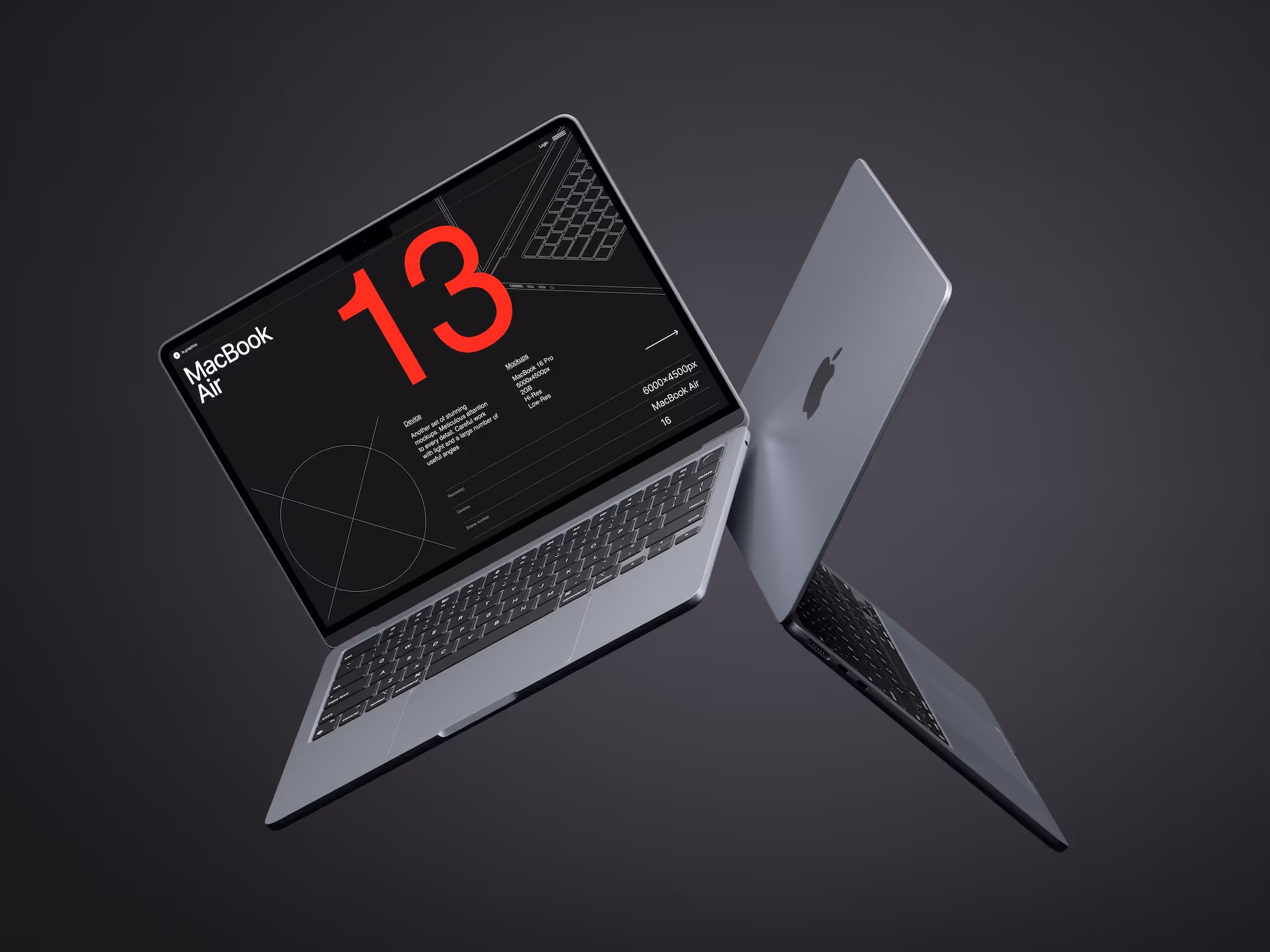 Macos Mockups - L-Mockups MacBook Air | Pro Designer Pack