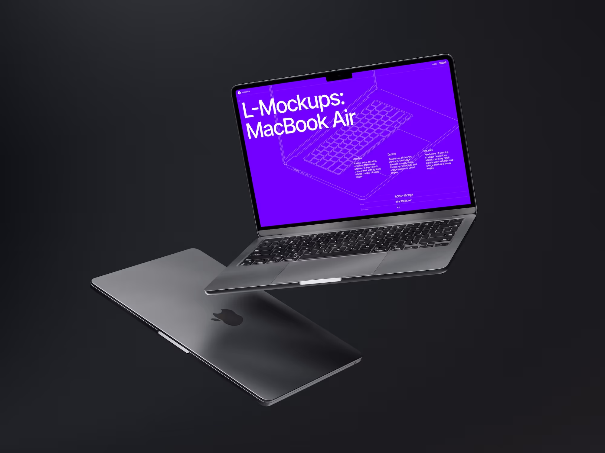 Macos Mockups - L-Mockups MacBook Air | Get on ls.graphics Store