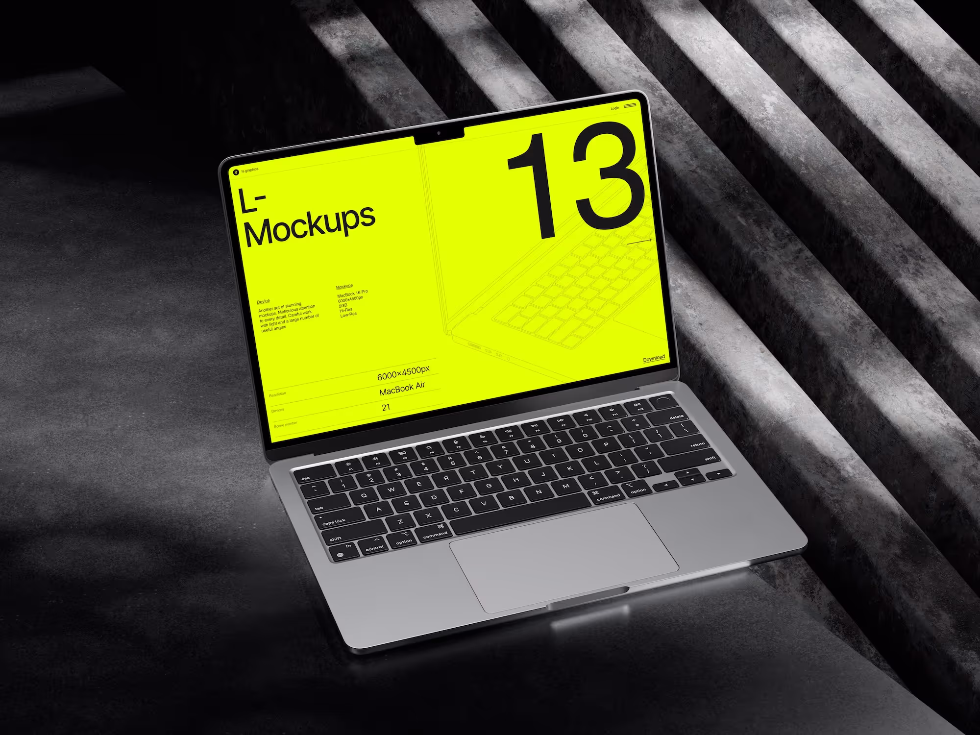 Macos Mockups - L-Mockups MacBook Air | Commercial Use Allowed