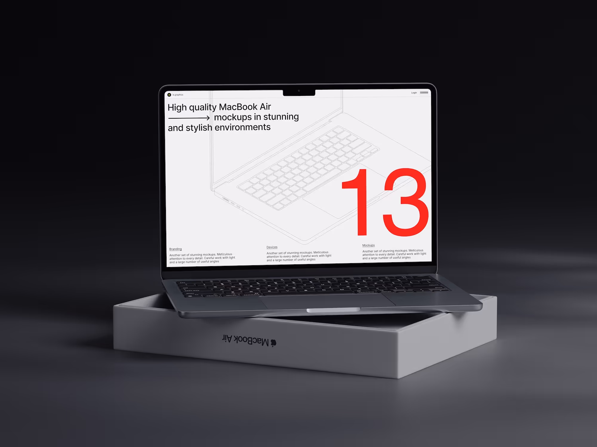 Macos Mockups - L-Mockups MacBook Air | Premium Download Ready