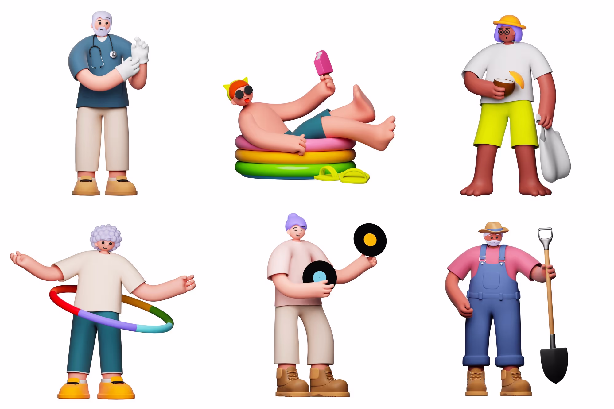 Premium Mockup - Guuulp 20 Illustration Constructor | Instant Download Ready
