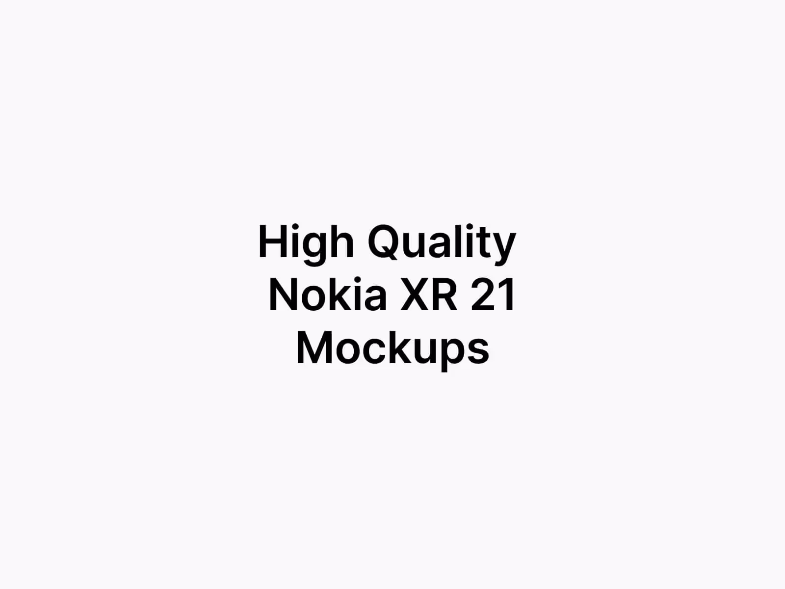 Phone Mockups - Nokia XR21 Mockups | Get on ls.graphics Store