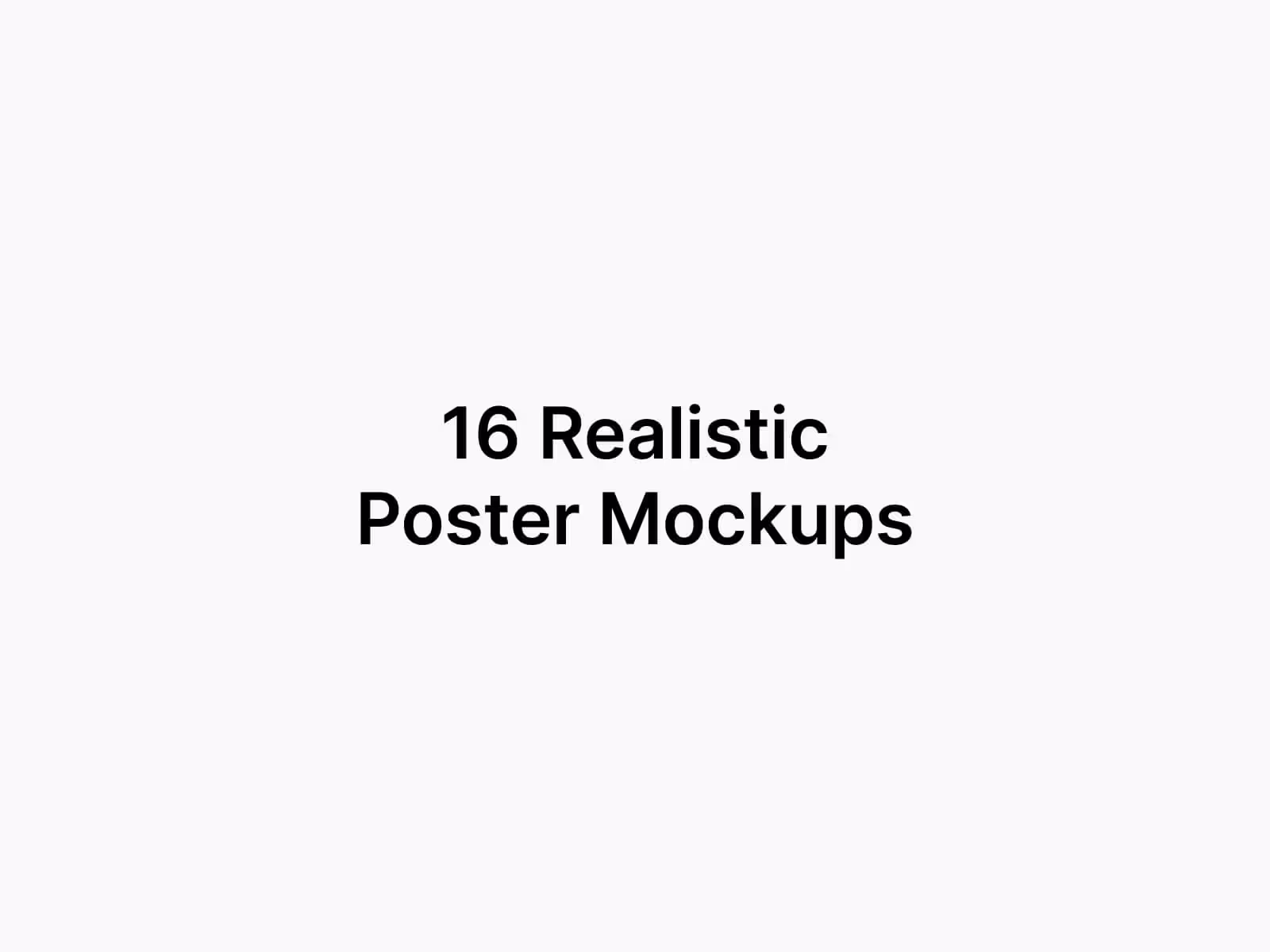 Poster Mockups - Ouzen Frame Mockups | Get on ls.graphics Store