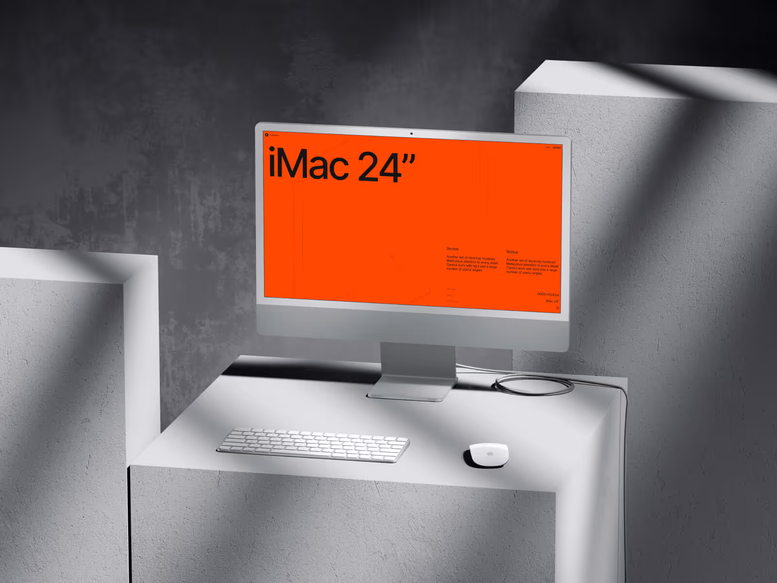 Imac Mockups - G-Mockups iMac 24 Inch | Best Commercial Version