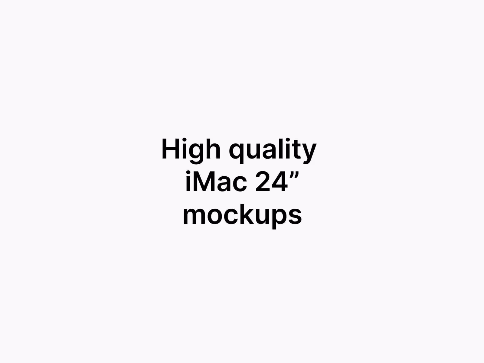 Imac Mockups - G-Mockups iMac 24 Inch | Get on ls.graphics Store