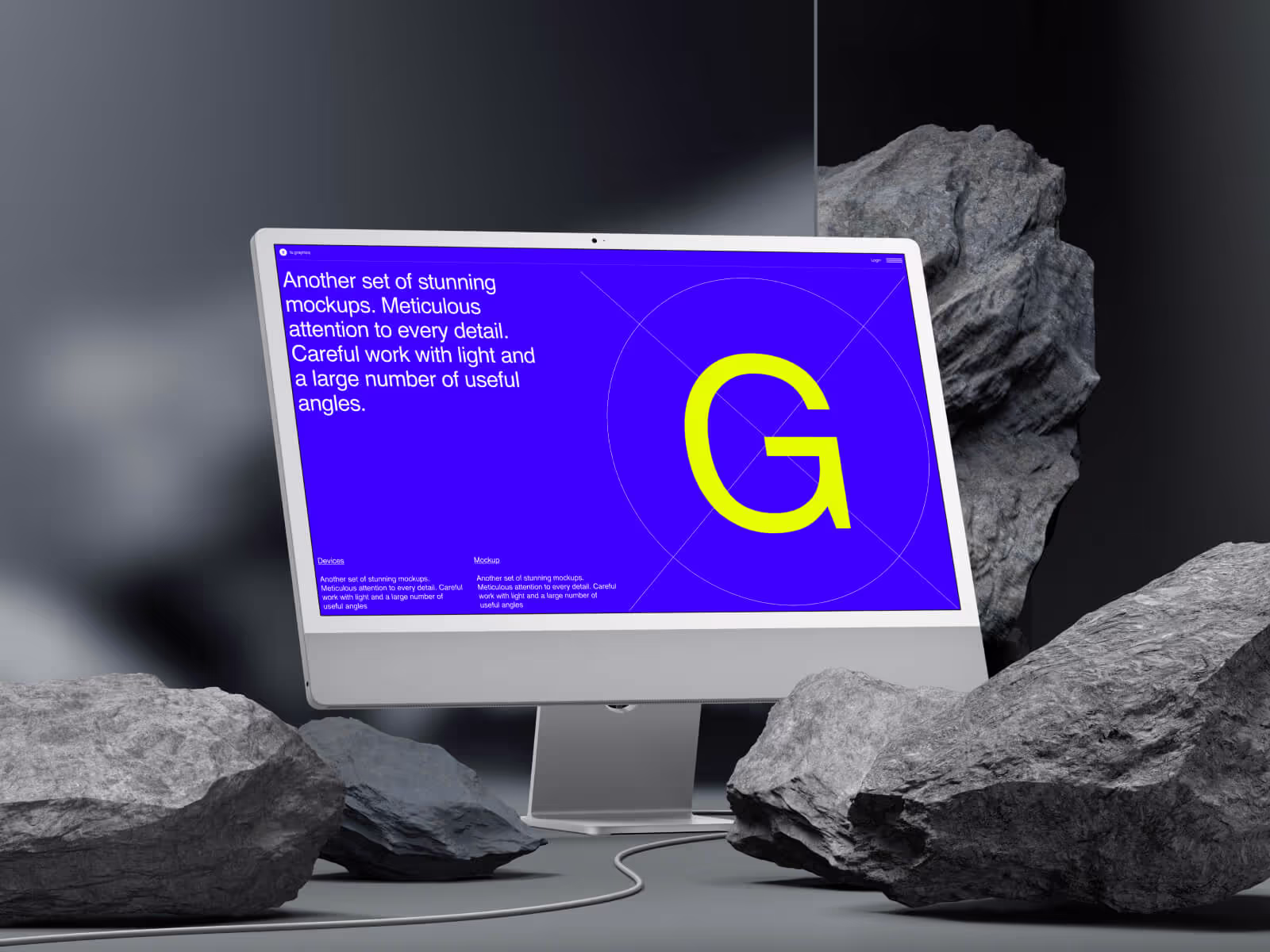 Imac Mockups - G-Mockups iMac 24 Inch | Available on ls.graphics