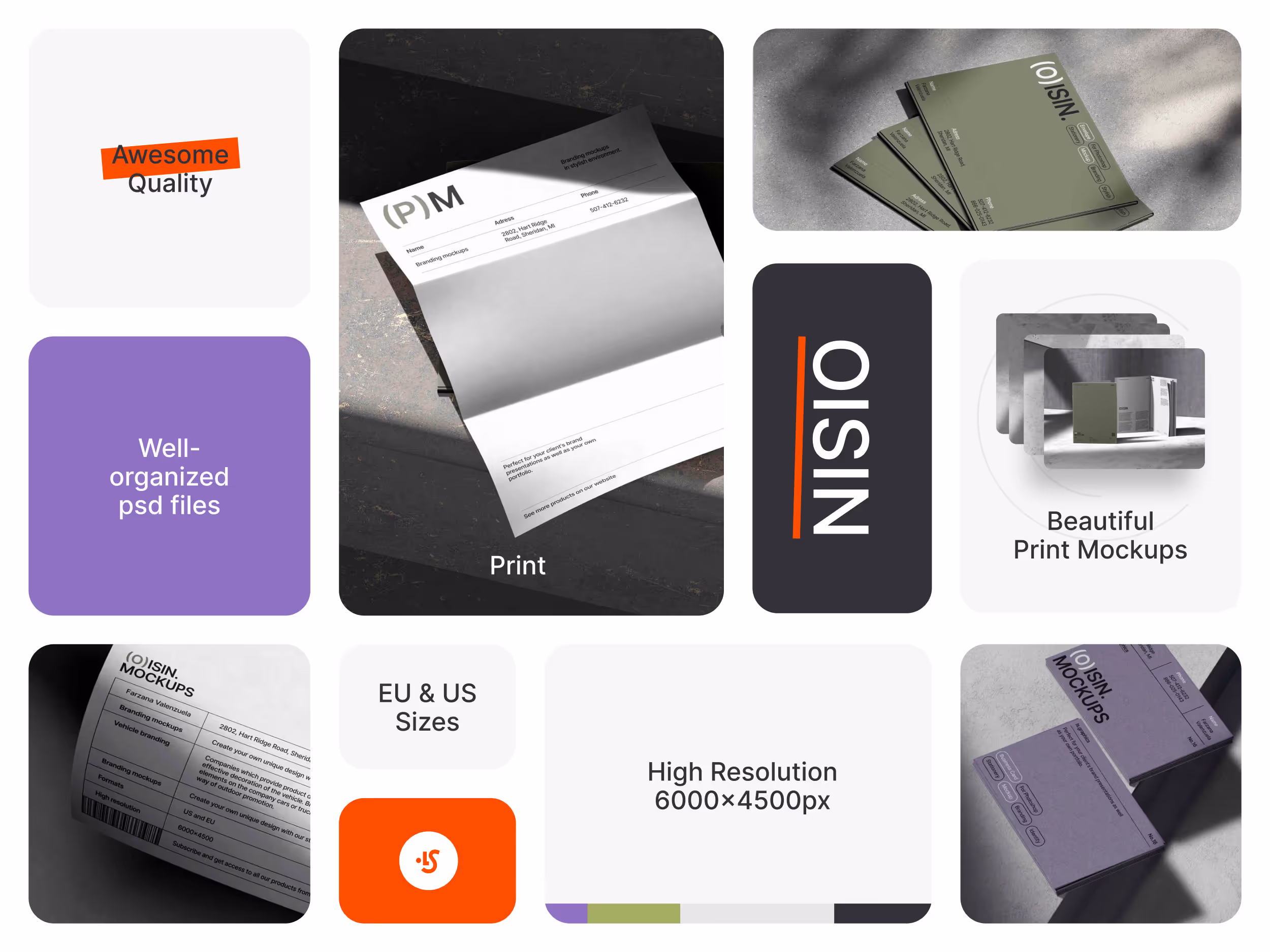 Stationery Mockups - Oisin | Available on ls.graphics