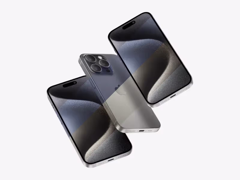 Iphone Mockups - iPhone 15 Pro Mockups | Best Commercial Version