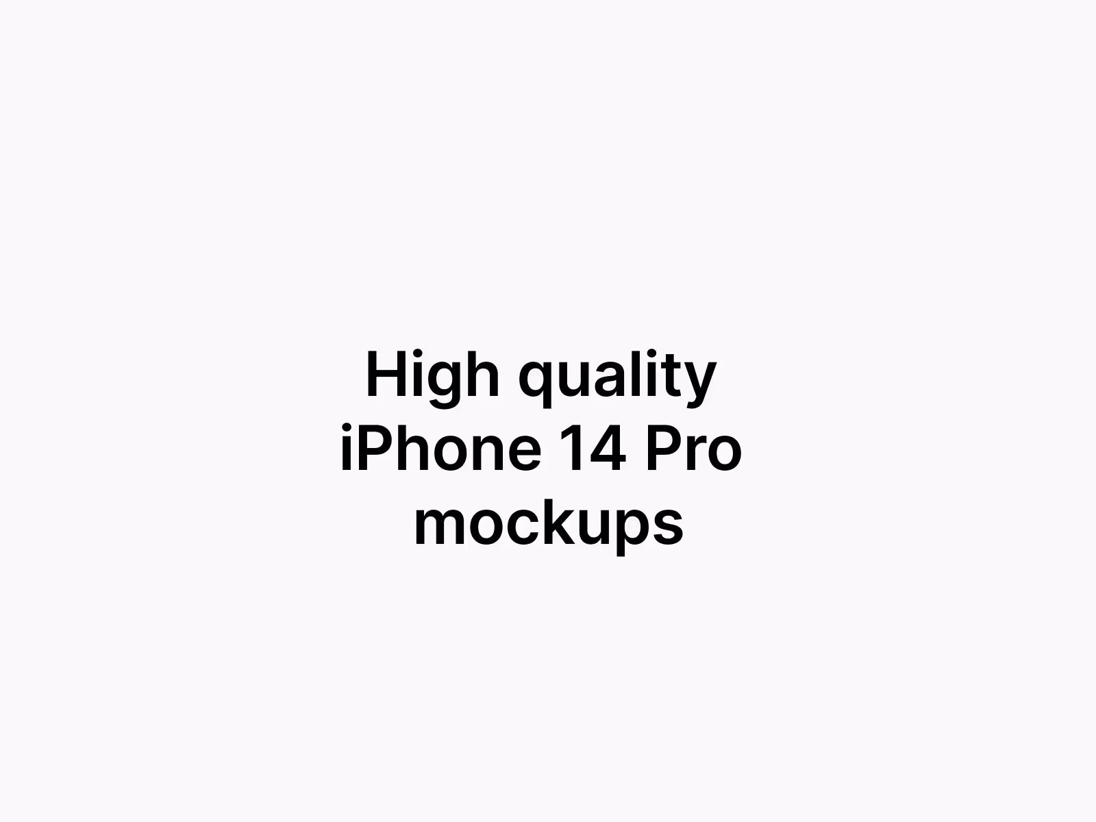Apple Mockups - F-Mockups iPhone 14 Pro Max | Get on ls.graphics Store