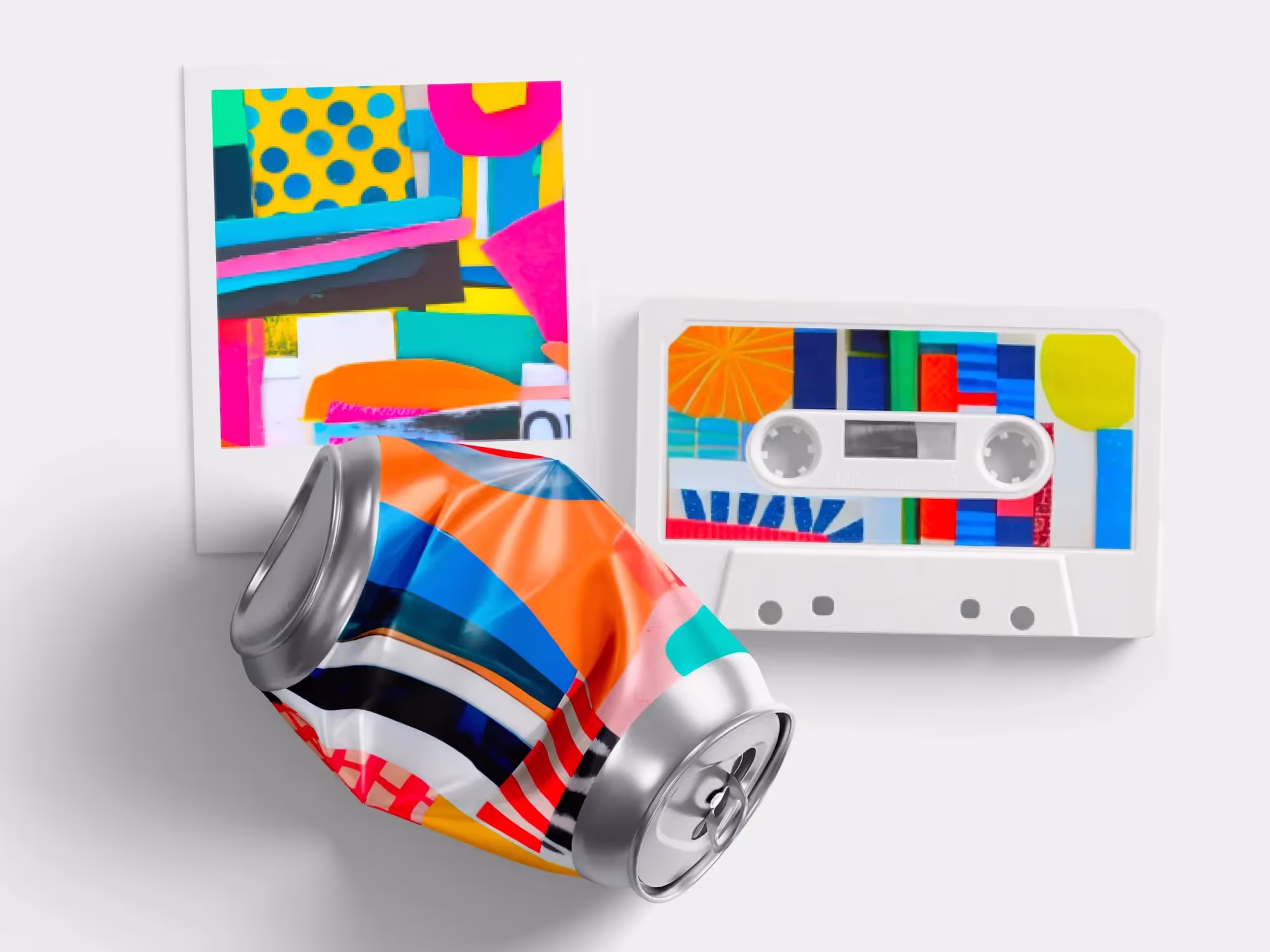 Abstractions - Paper Collage Abstractions | Full Resolution File