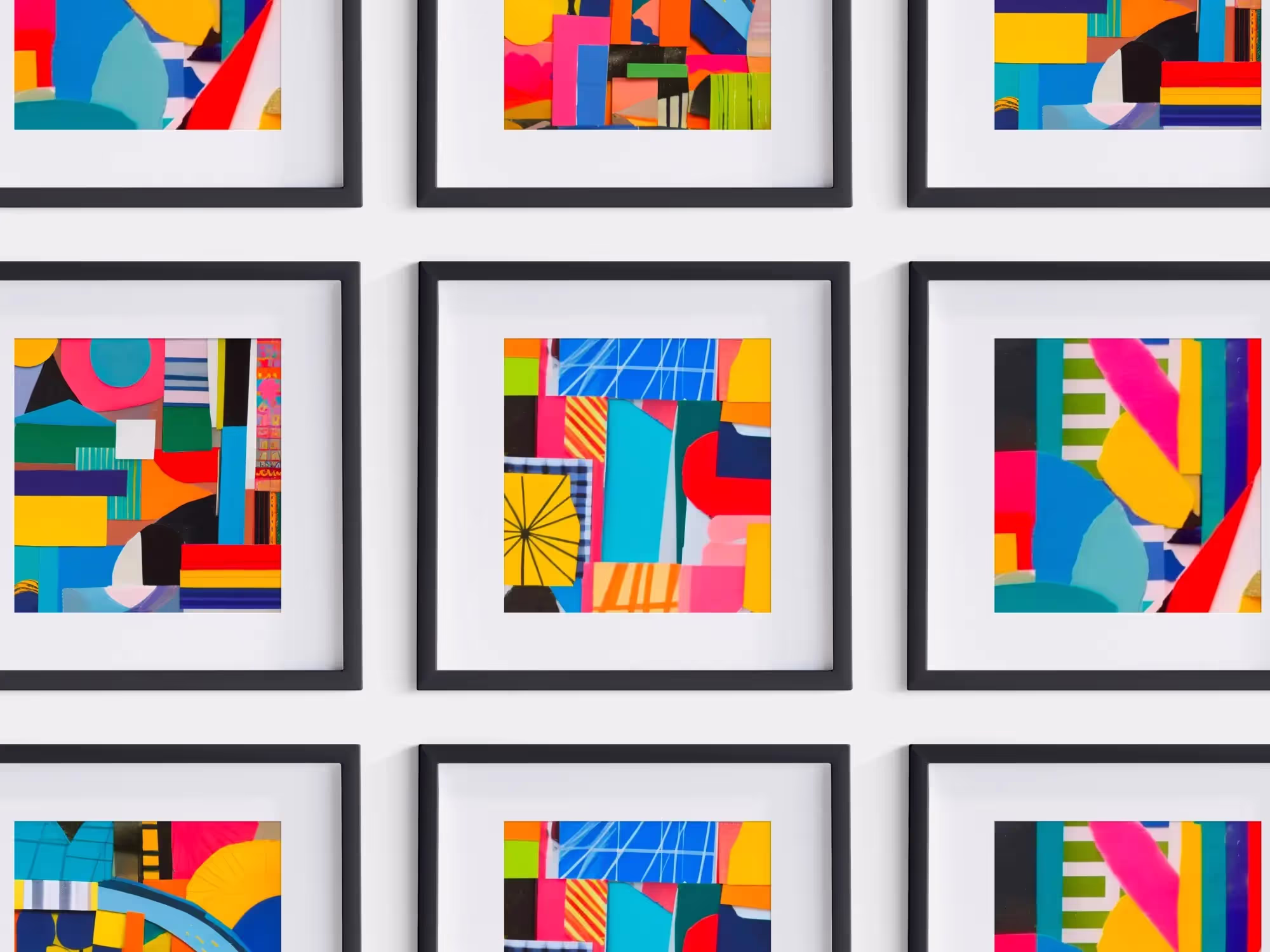 Abstractions - Paper Collage Abstractions | Available on ls.graphics
