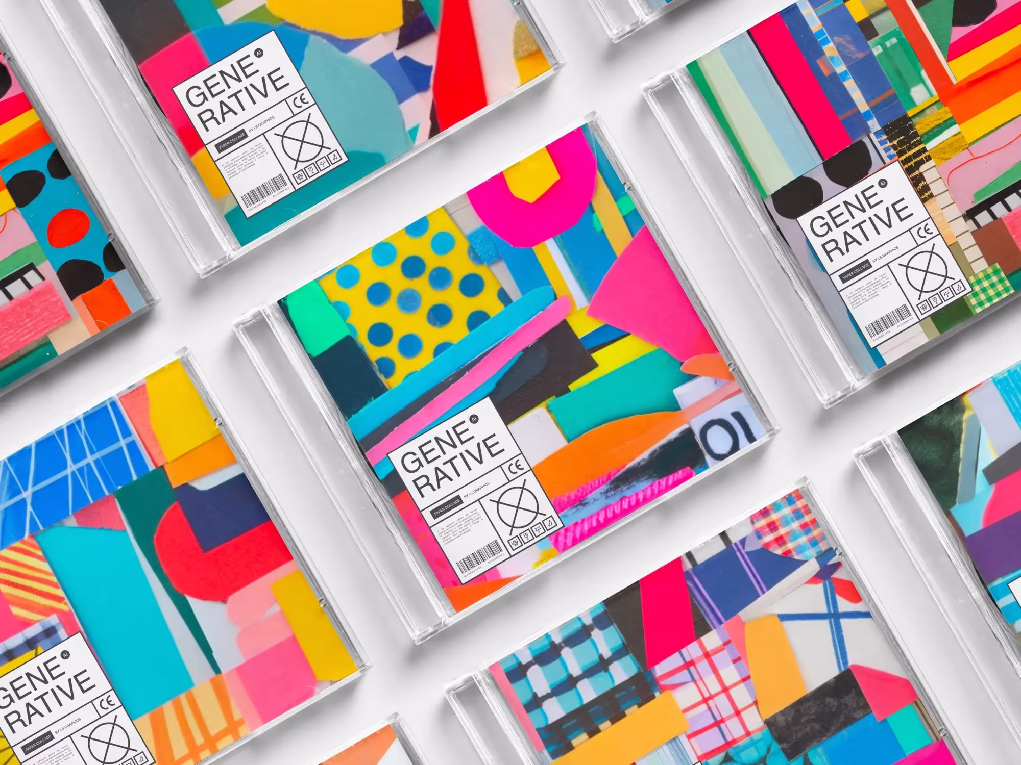 Abstractions - Paper Collage Abstractions | Premium Download Ready