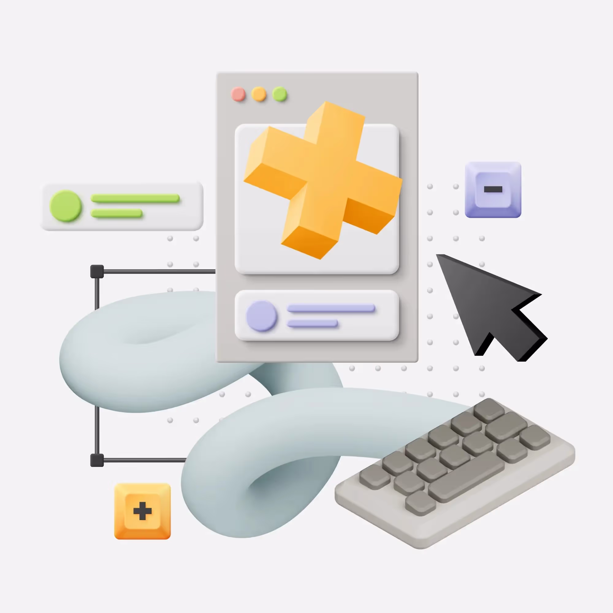 Premium Mockup - Snap Illustration Constructor | Design Assets Pack