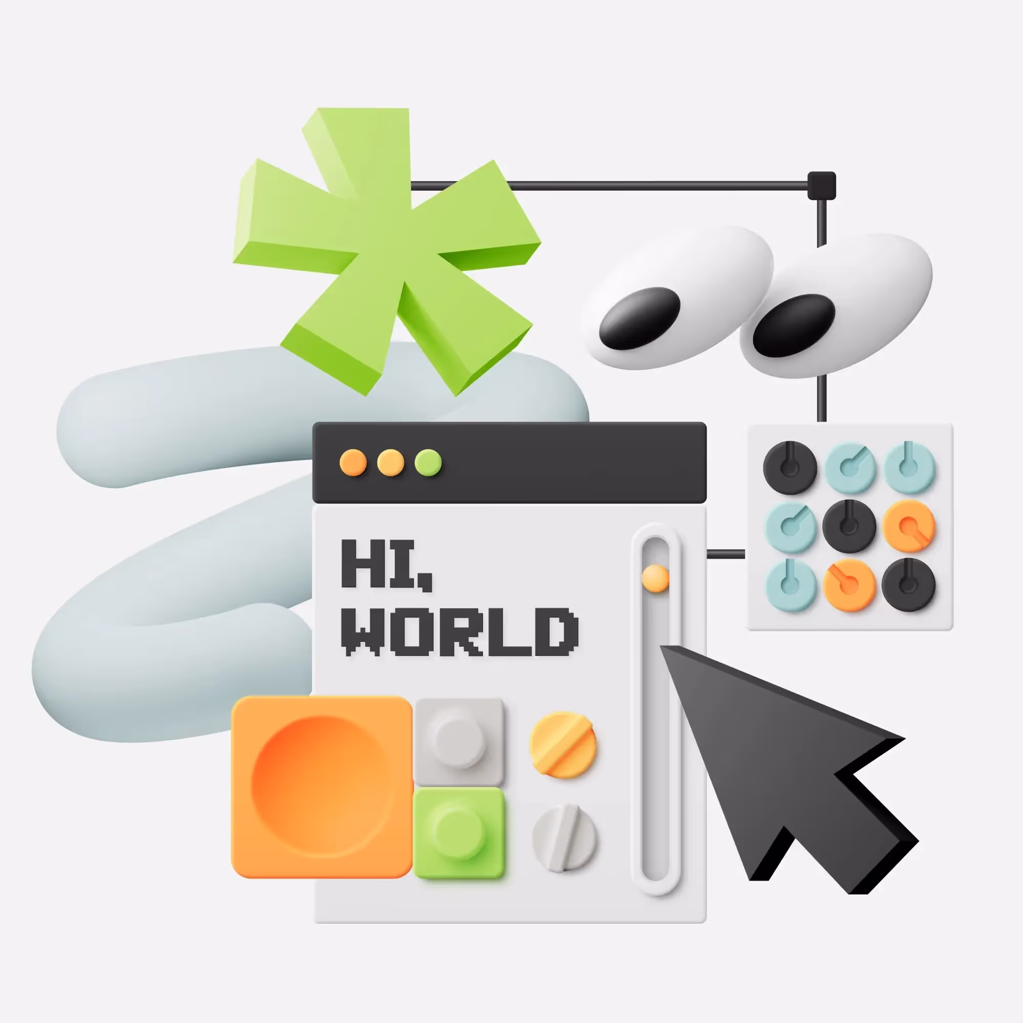 Premium Mockup - Snap Illustration Constructor | Instant Download Ready