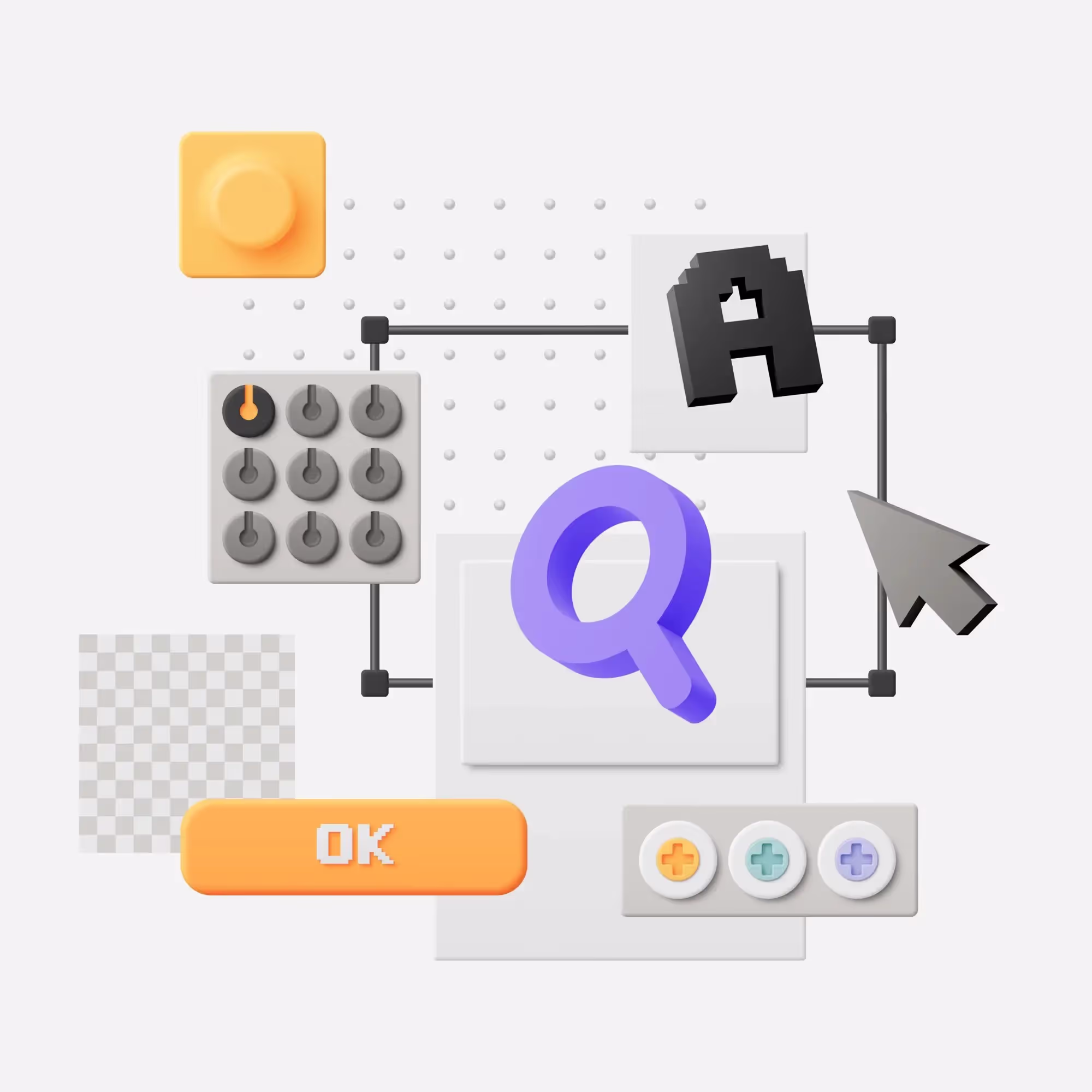 Premium Mockup - Snap Illustration Constructor | High Quality Template