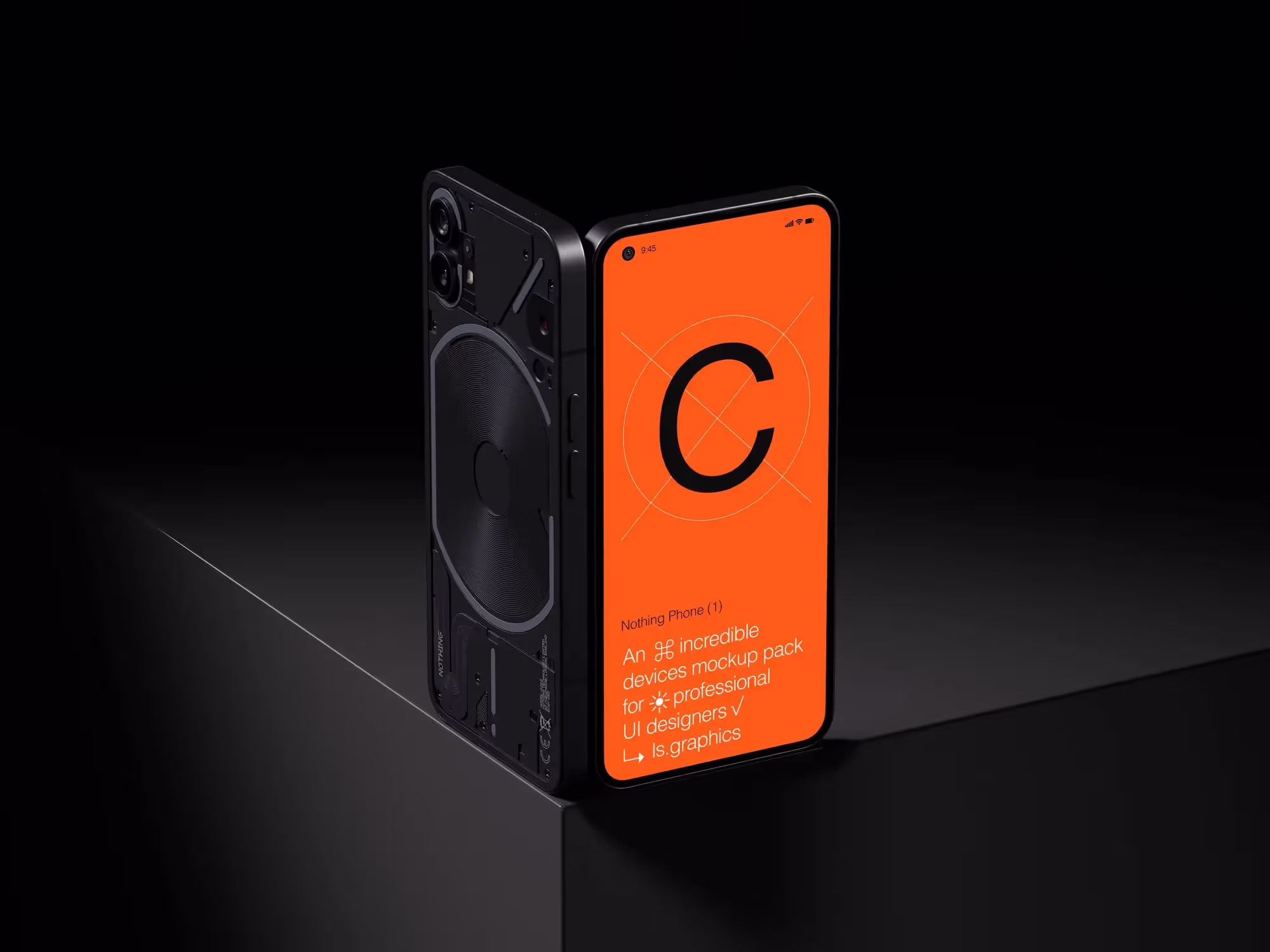 Android Mockups - C-Mockups Nothing Phone 1 | Professional Grade Asset