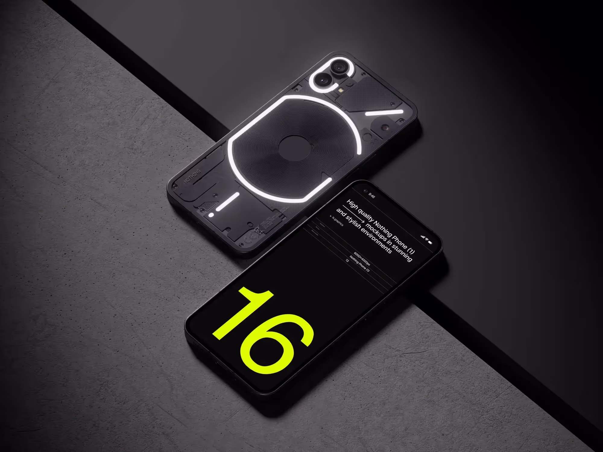 Android Mockups - C-Mockups Nothing Phone 1 | Pro Designer Pack