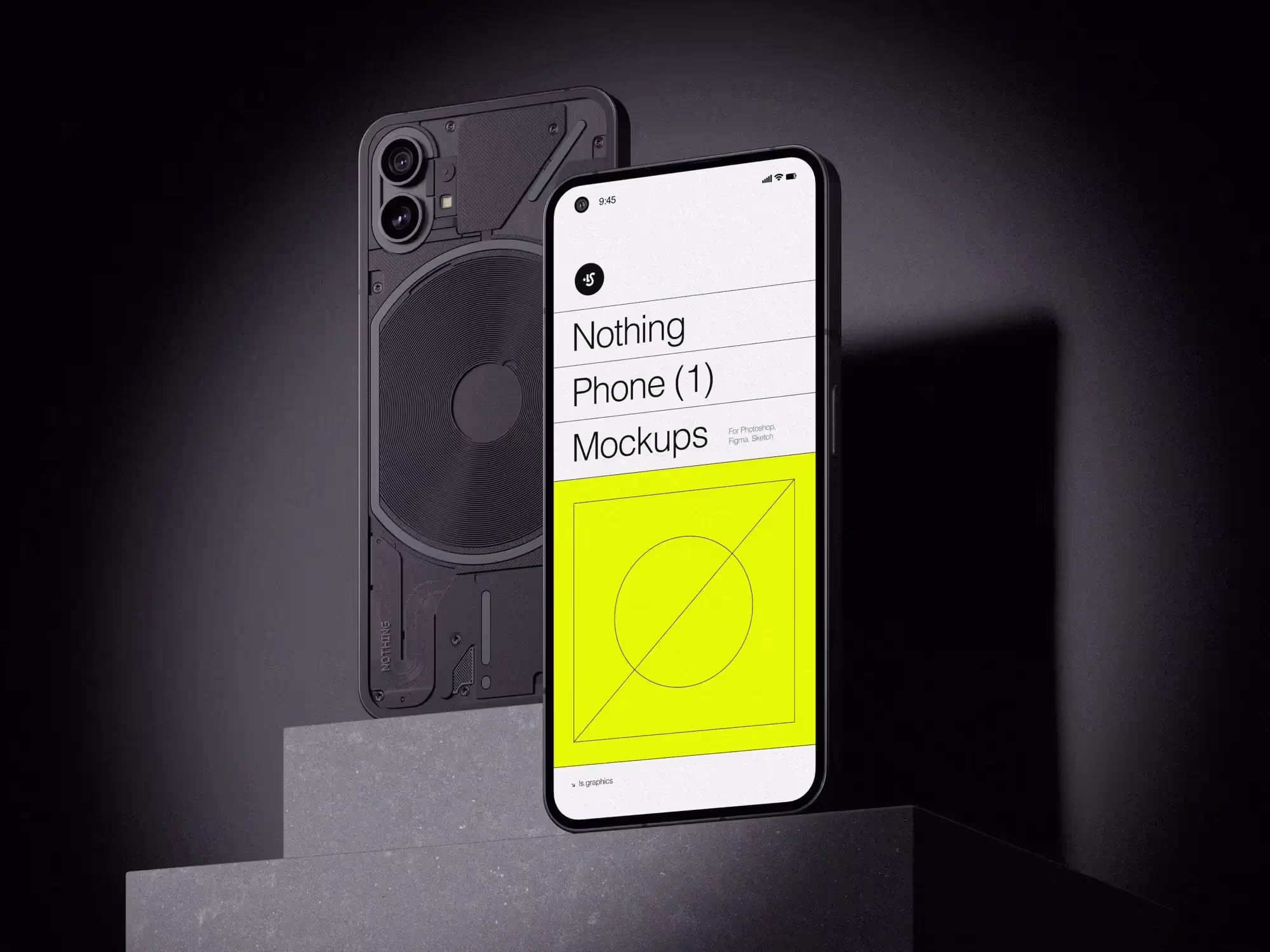 Android Mockups - C-Mockups Nothing Phone 1 | Premium Download Ready