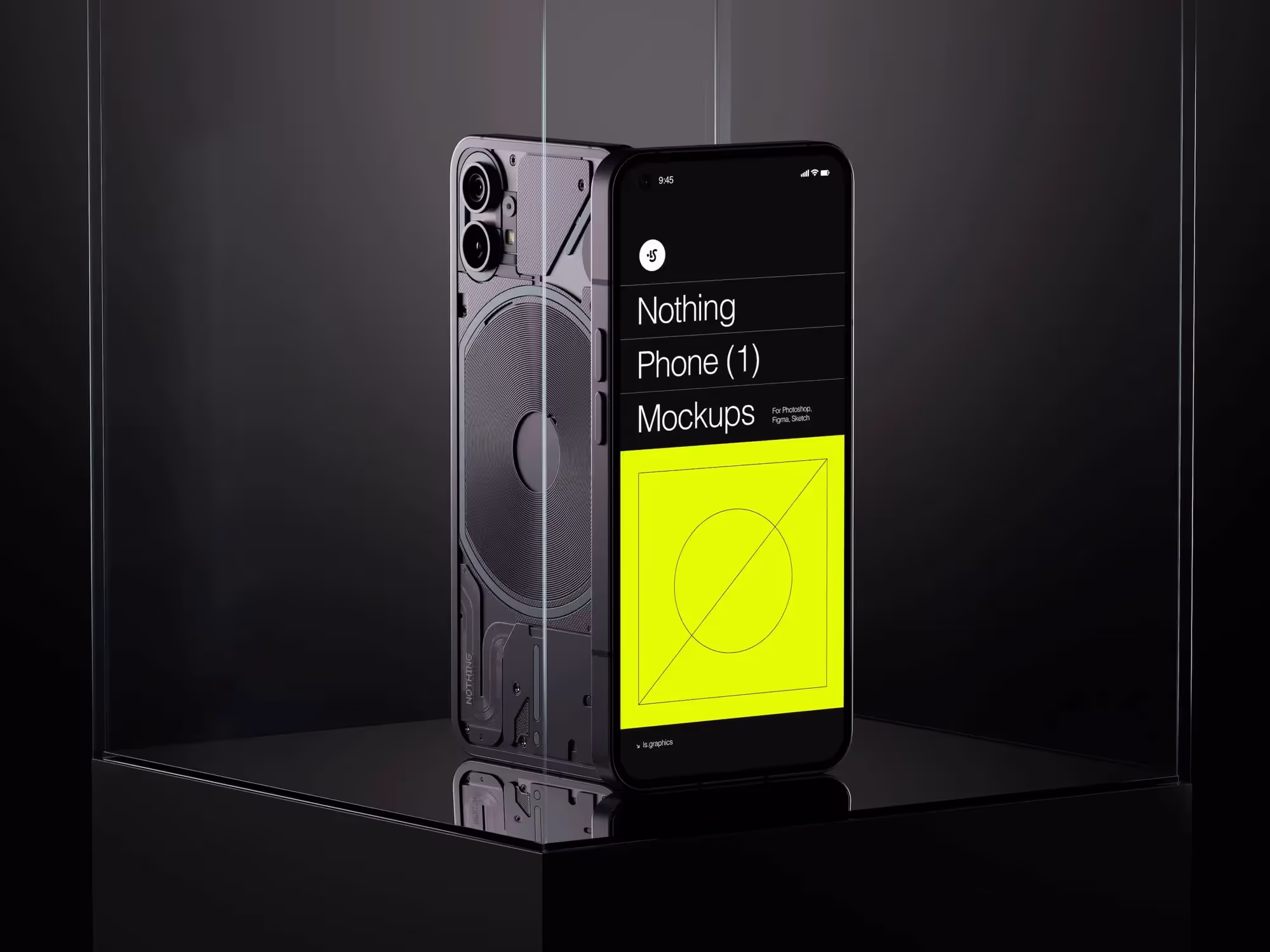 Android Mockups - C-Mockups Nothing Phone 1 | Instant Download Ready