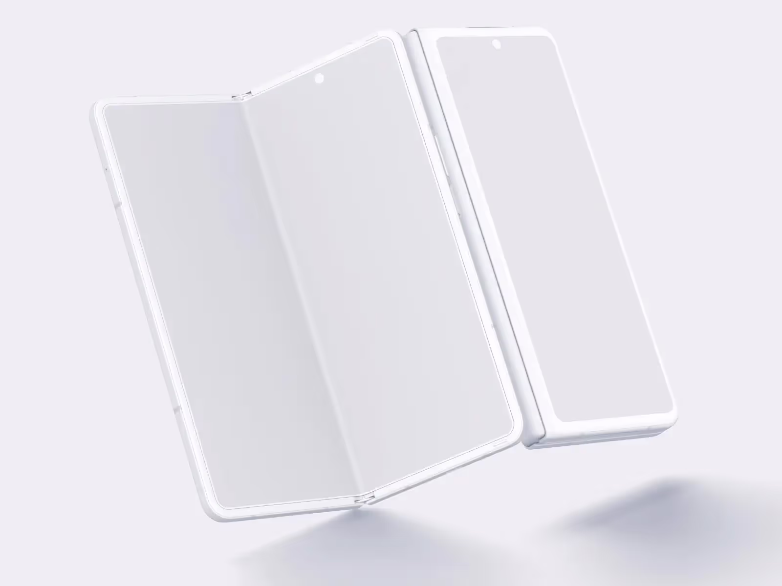 Android Mockups - Samsung Galaxy Z Fold 3 Mockups | High Quality Template