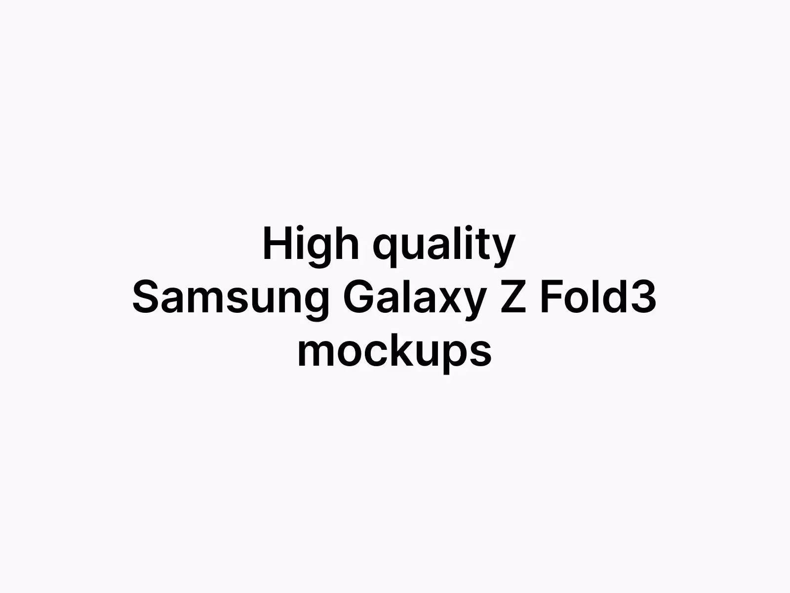 Android Mockups - Samsung Galaxy Z Fold 3 Mockups | Get on ls.graphics Store