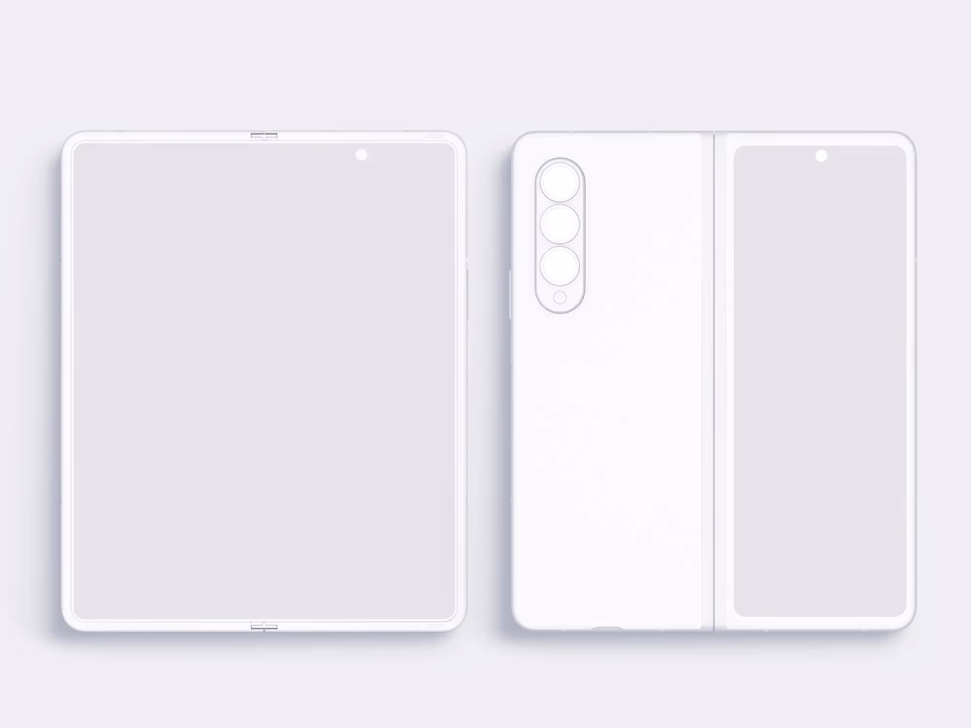 Android Mockups - Samsung Galaxy Z Fold 3 Mockups | Full Resolution File