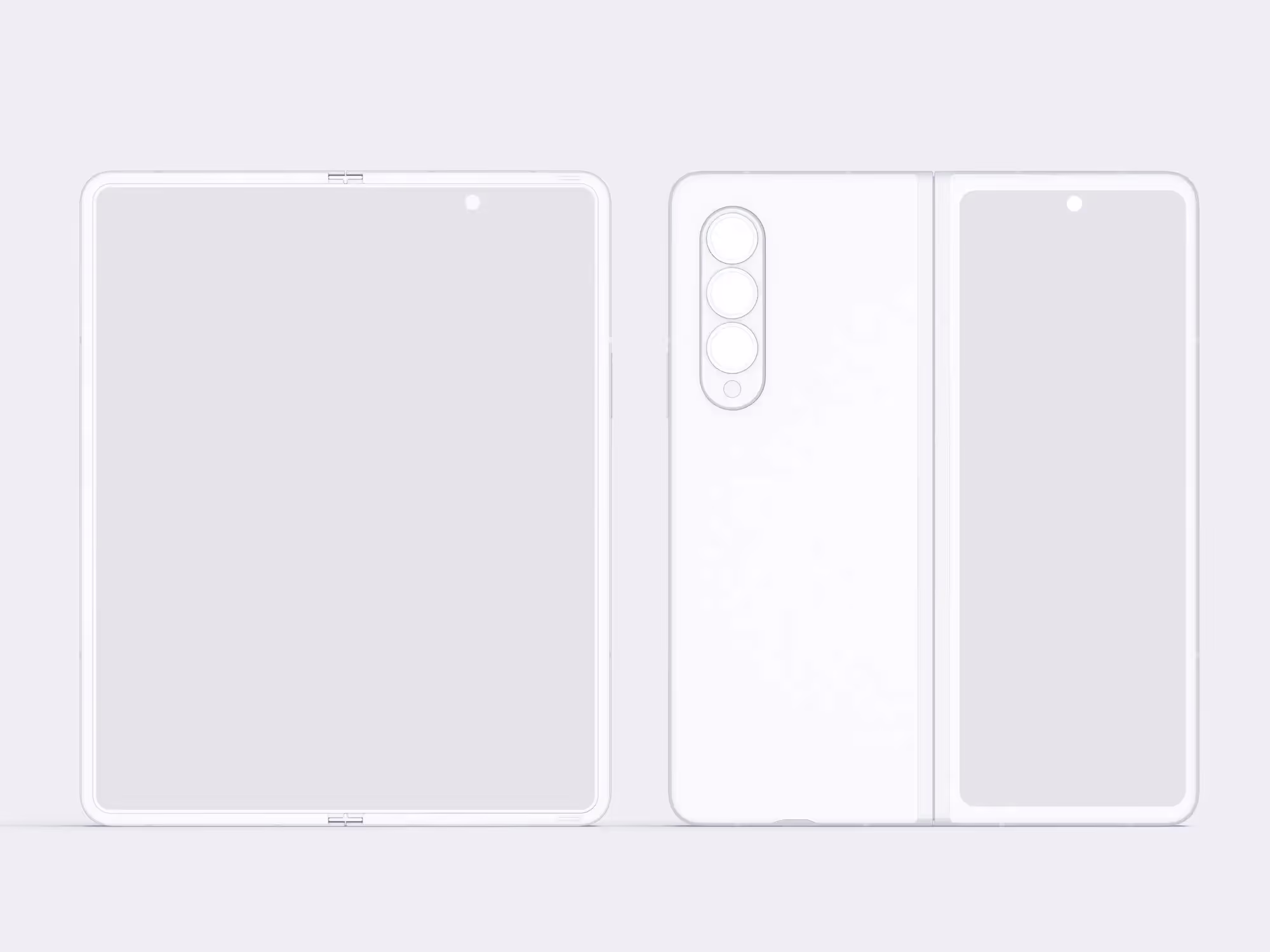 Android Mockups - Samsung Galaxy Z Fold 3 Mockups | Instant Download Ready