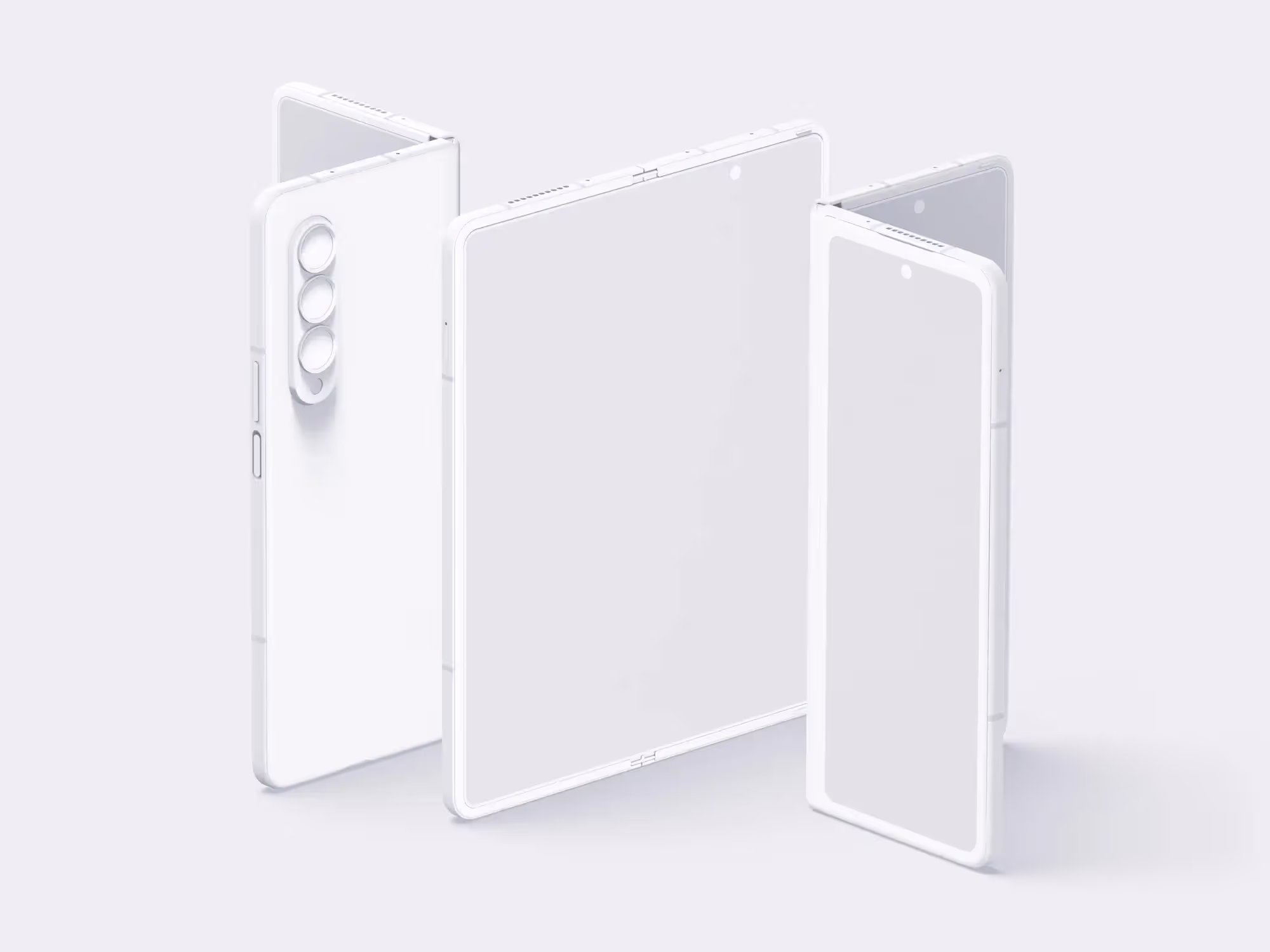 Android Mockups - Samsung Galaxy Z Fold 3 Mockups | Pro Designer Pack