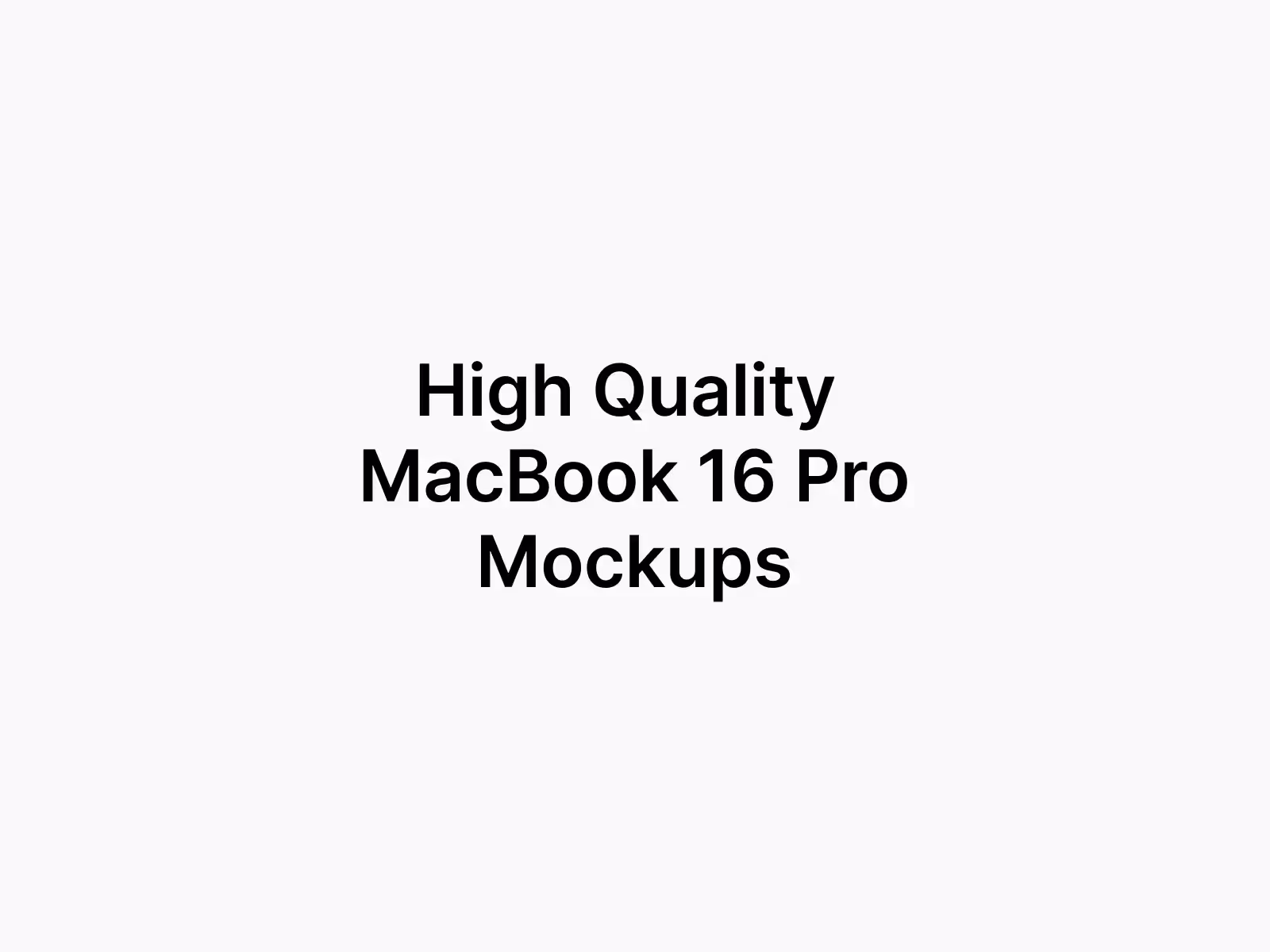 Laptop Mockups - B-Mockups MacBook 16 Pro | Get on ls.graphics Store