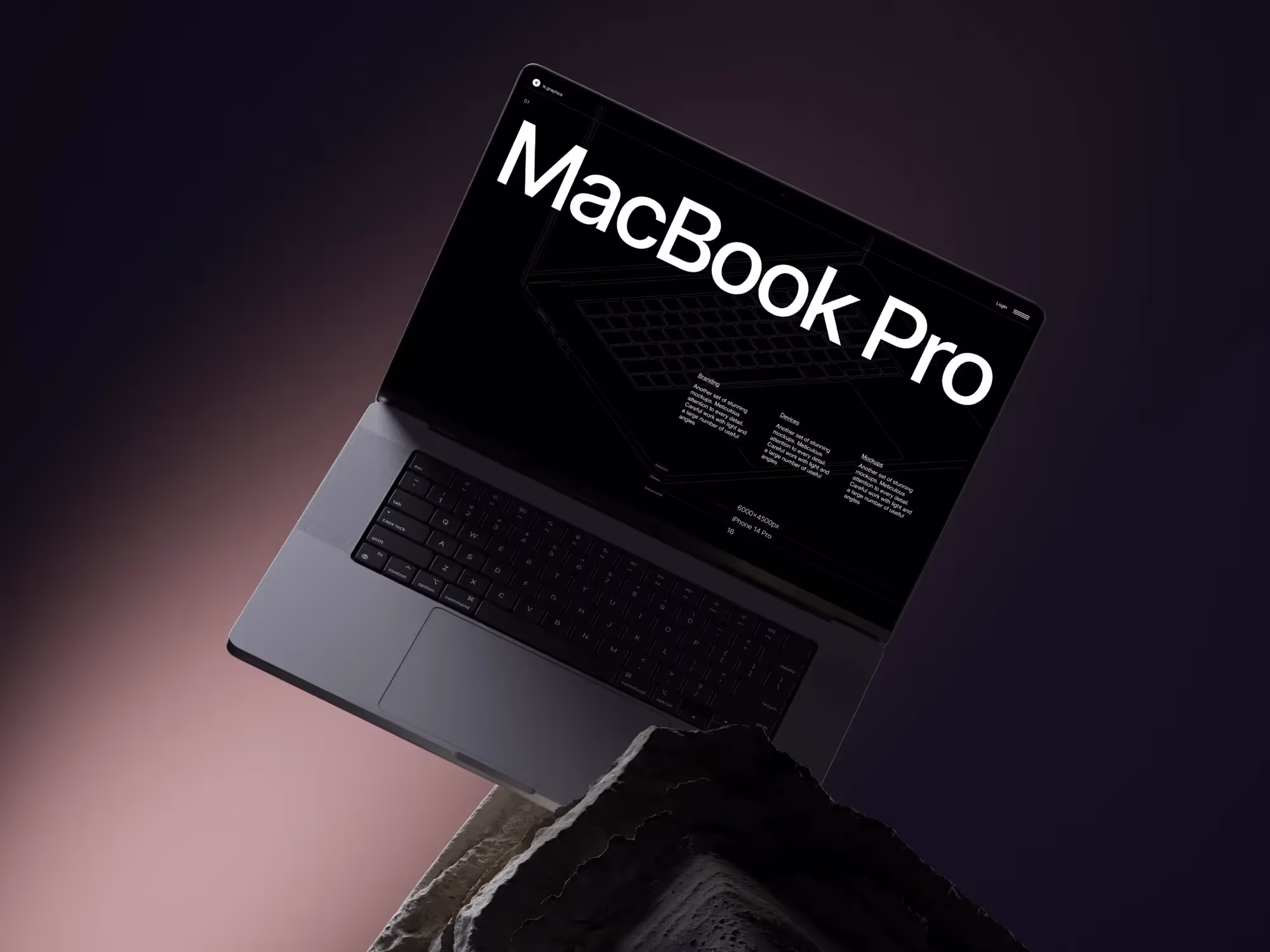 Laptop Mockups - B-Mockups MacBook 16 Pro | Download at ls.graphics