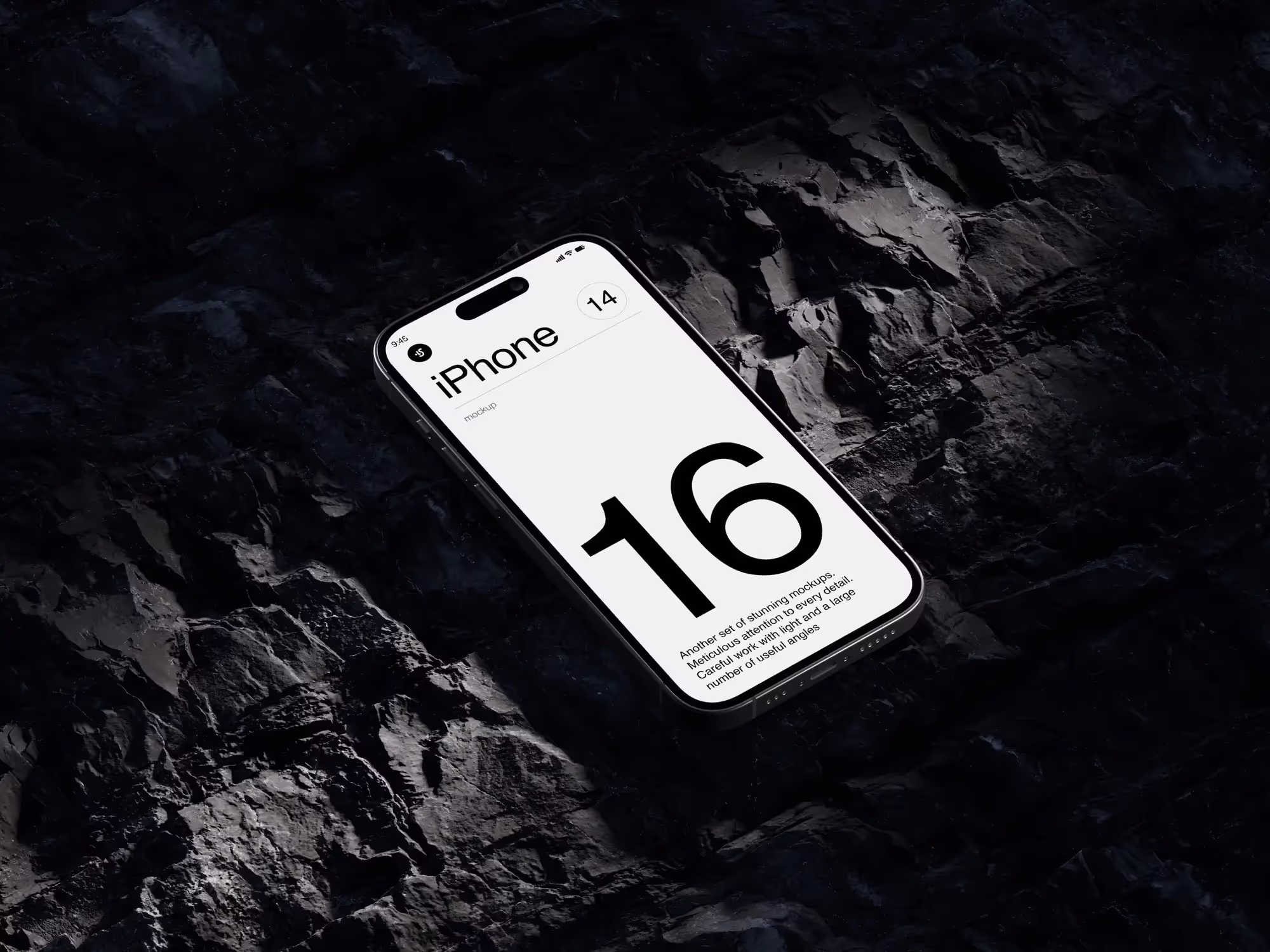 Iphone Mockups - A-Mockups iPhone 14 Pro | Commercial License