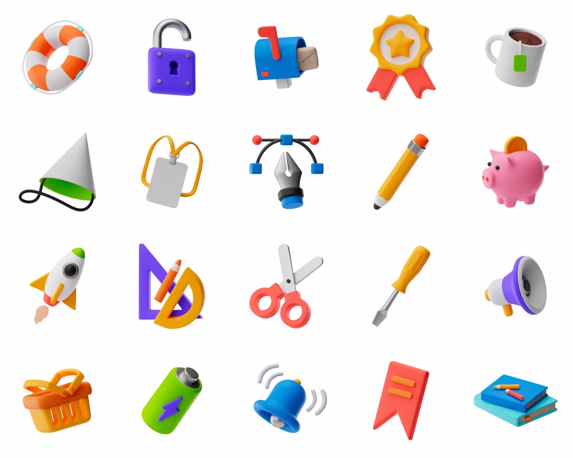 Premium Mockup - Booomps 3D Icons Pack | Instant Download Ready