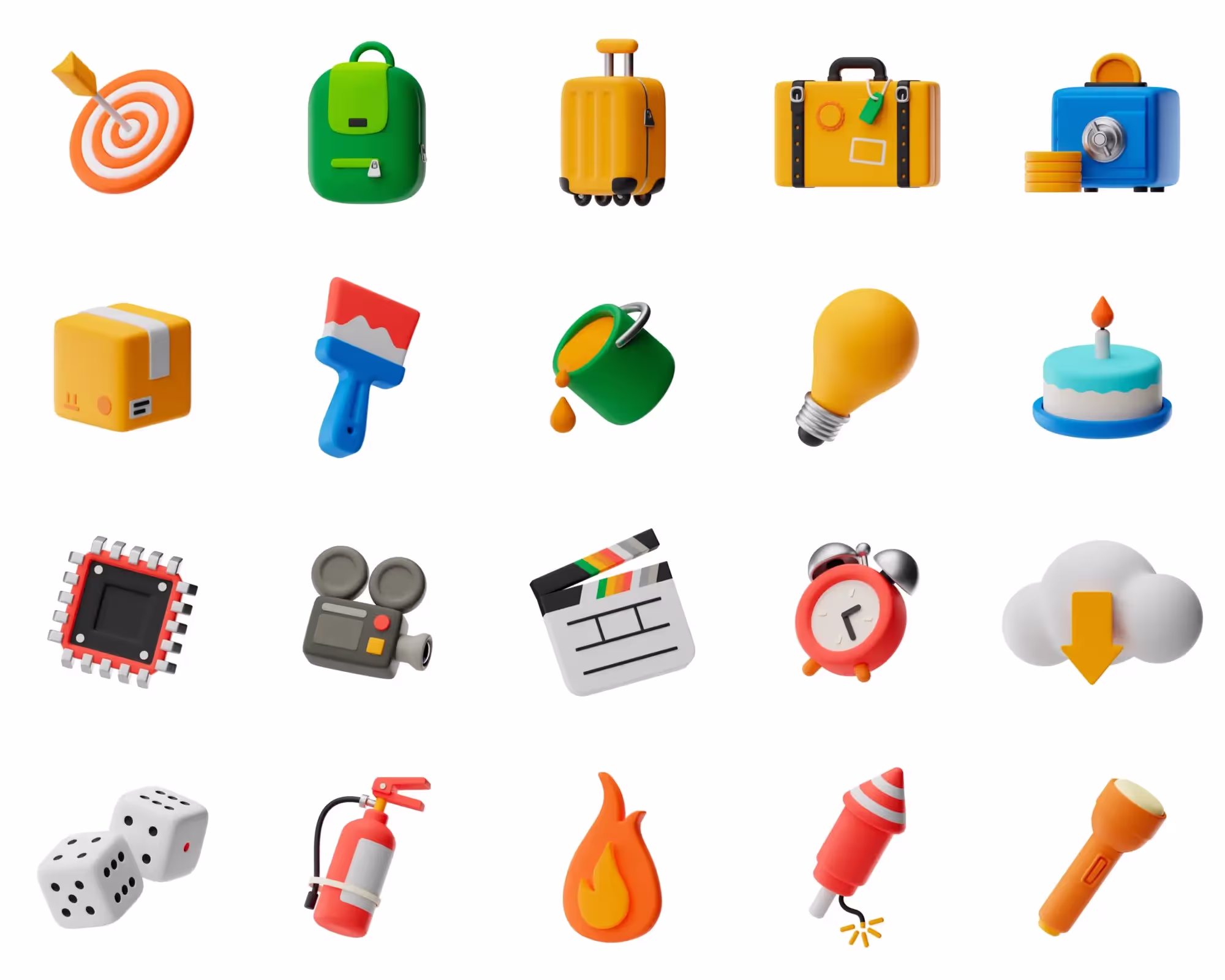 Premium Mockup - Booomps 3D Icons Pack | Professional Grade Asset