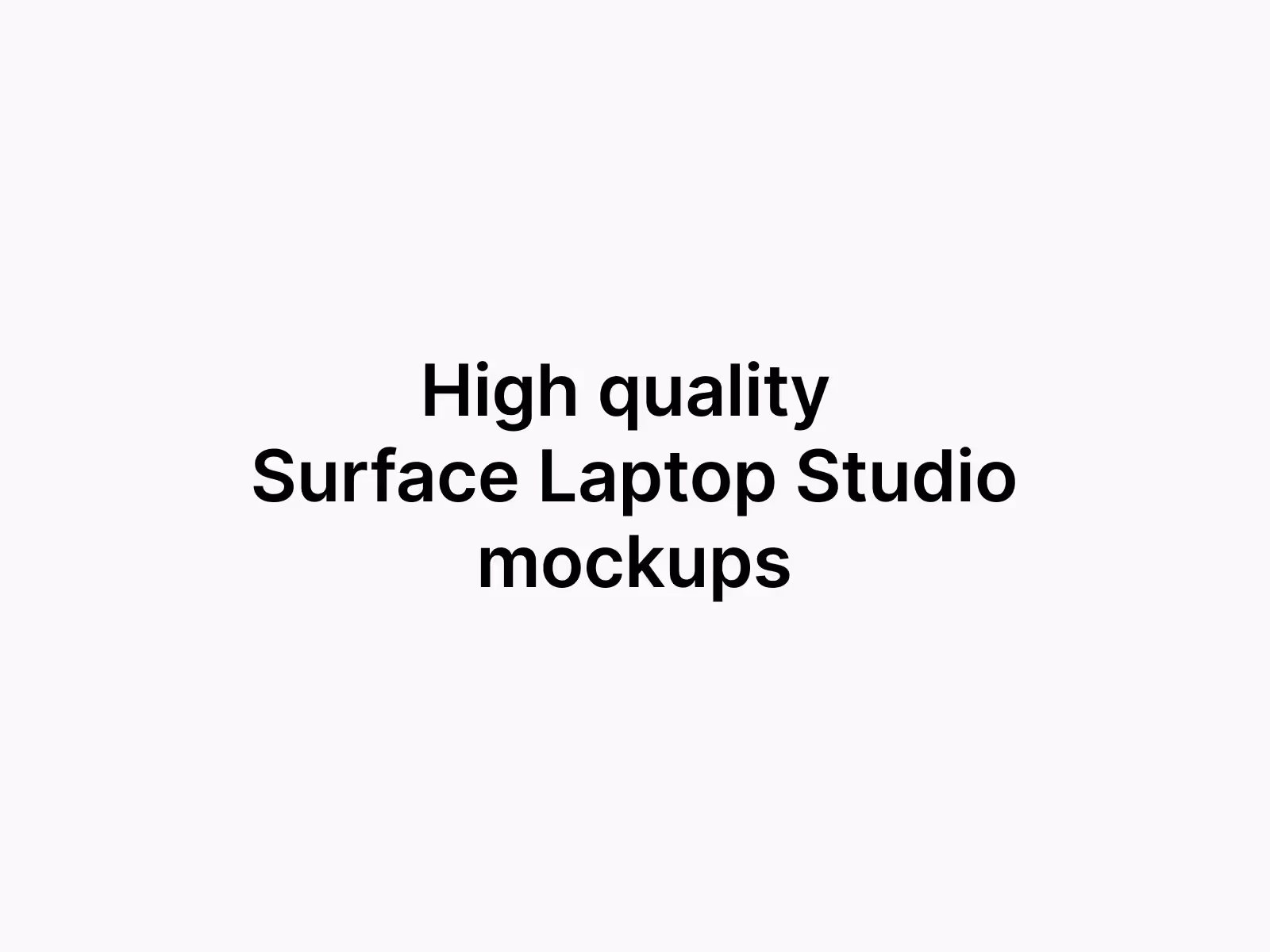 Laptop Mockups - Surface Laptop Studio Mockups | Get on ls.graphics Store