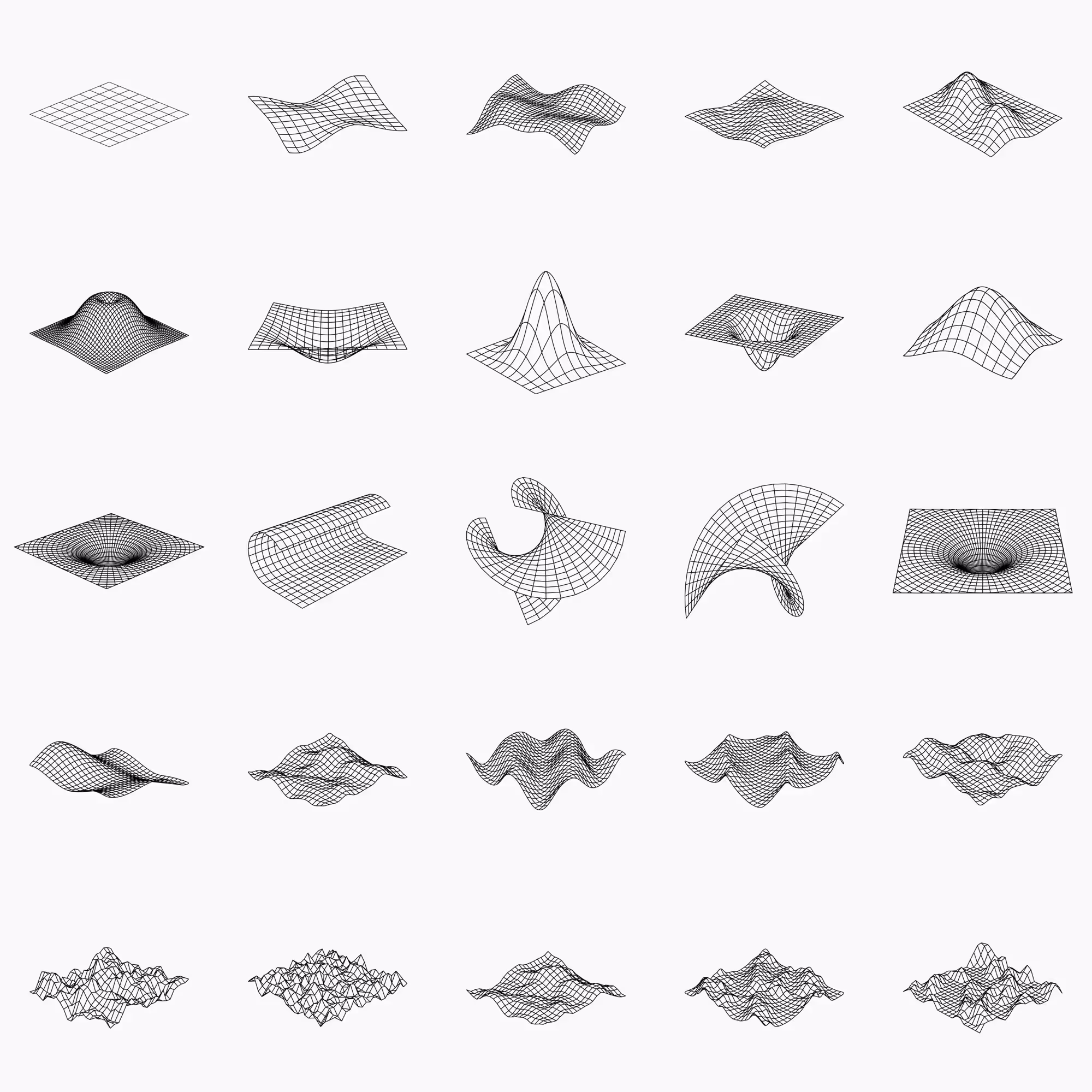 Premium Mockup - Contours Abstractions | Best Seller Template