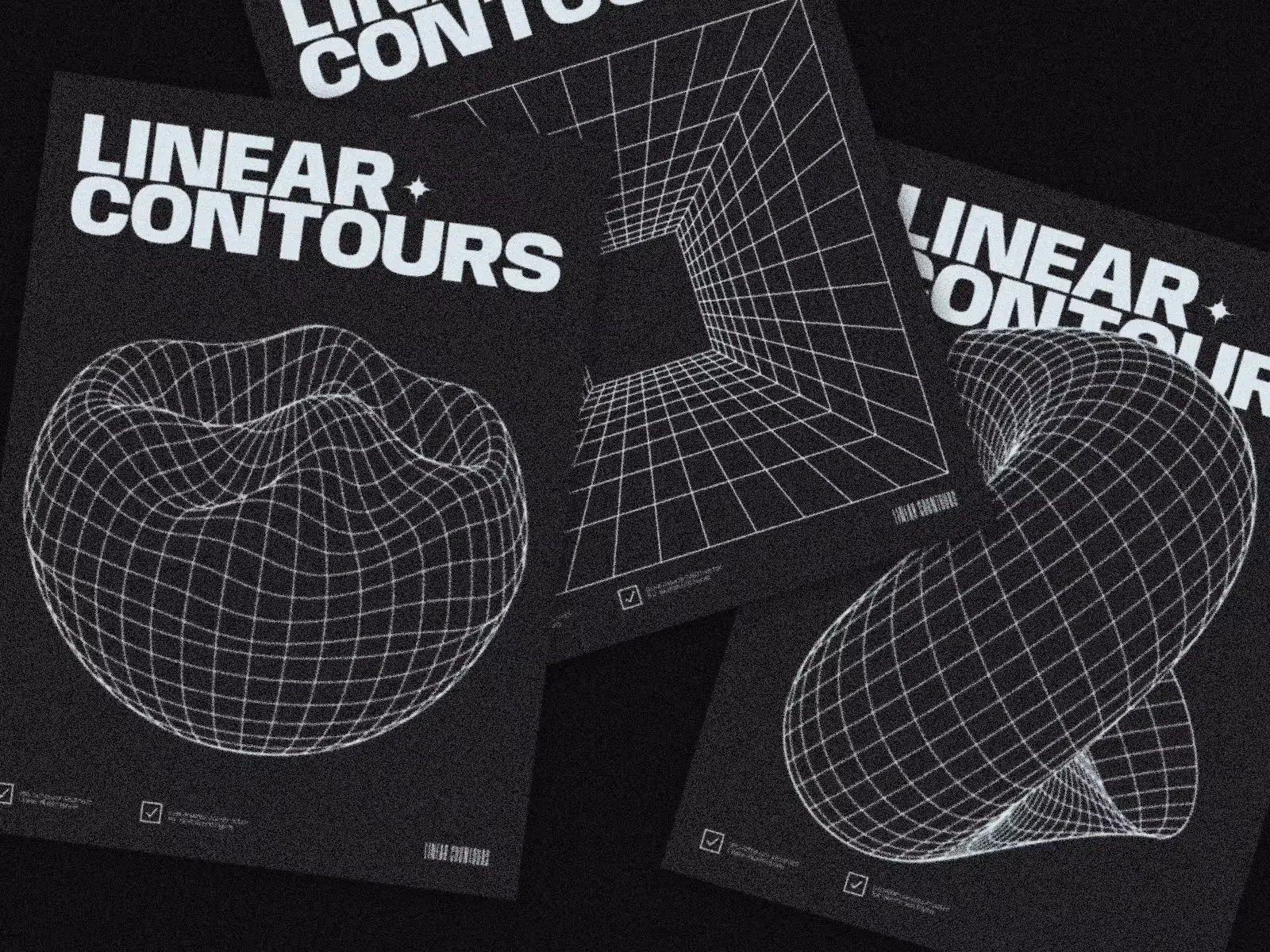 Premium Mockup - Contours Abstractions | Instant Download Ready