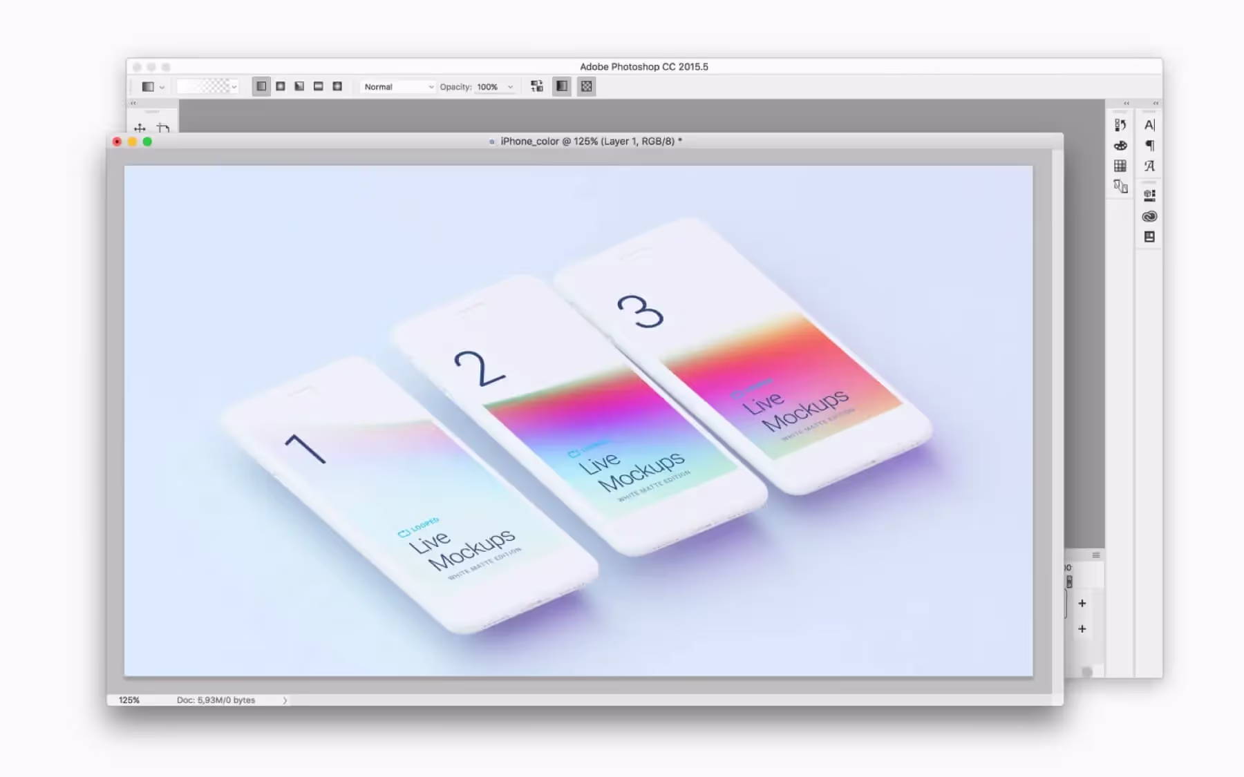 Live Mockups, White Clay | Full Resolution File