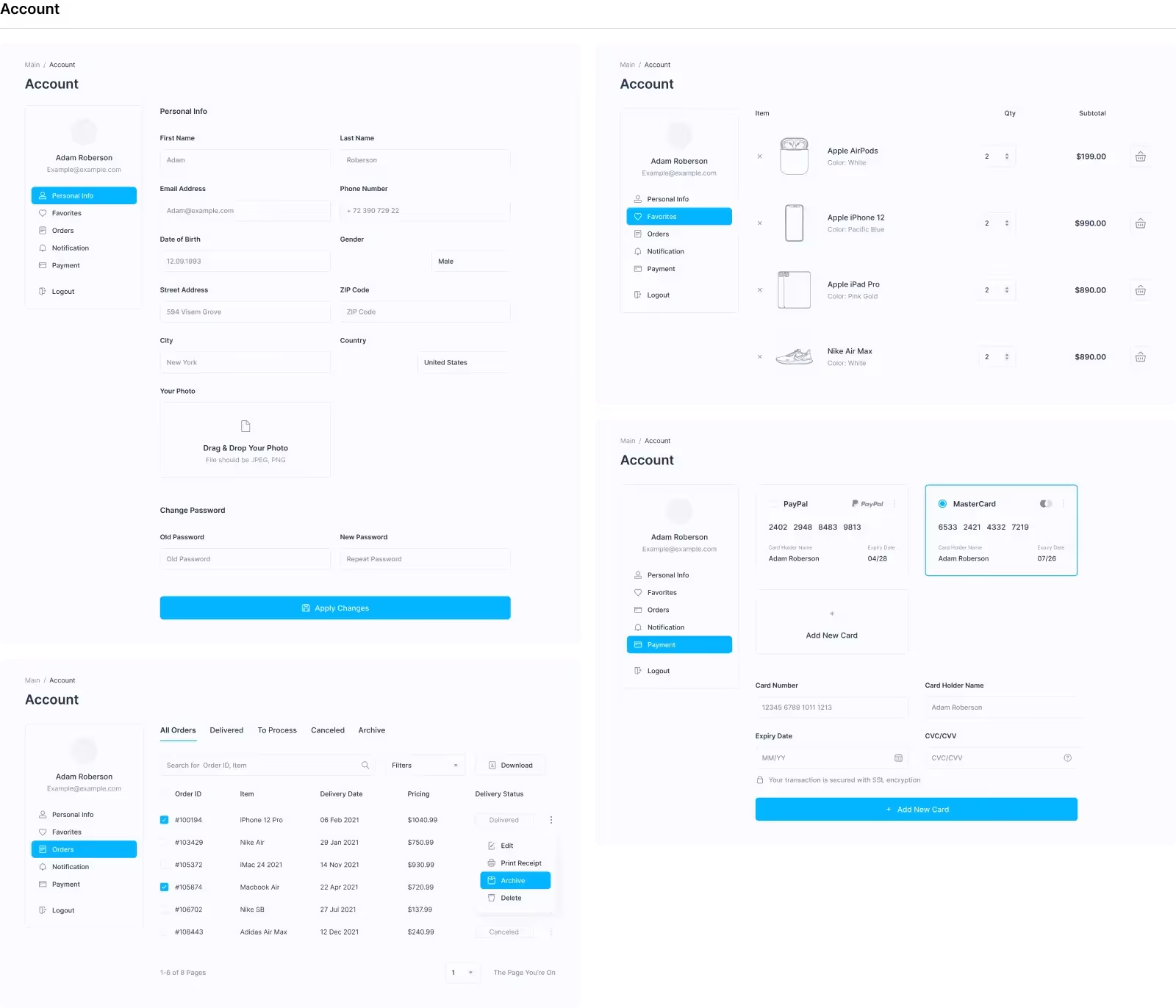 Wirekit: Ecommerce | Full Resolution File