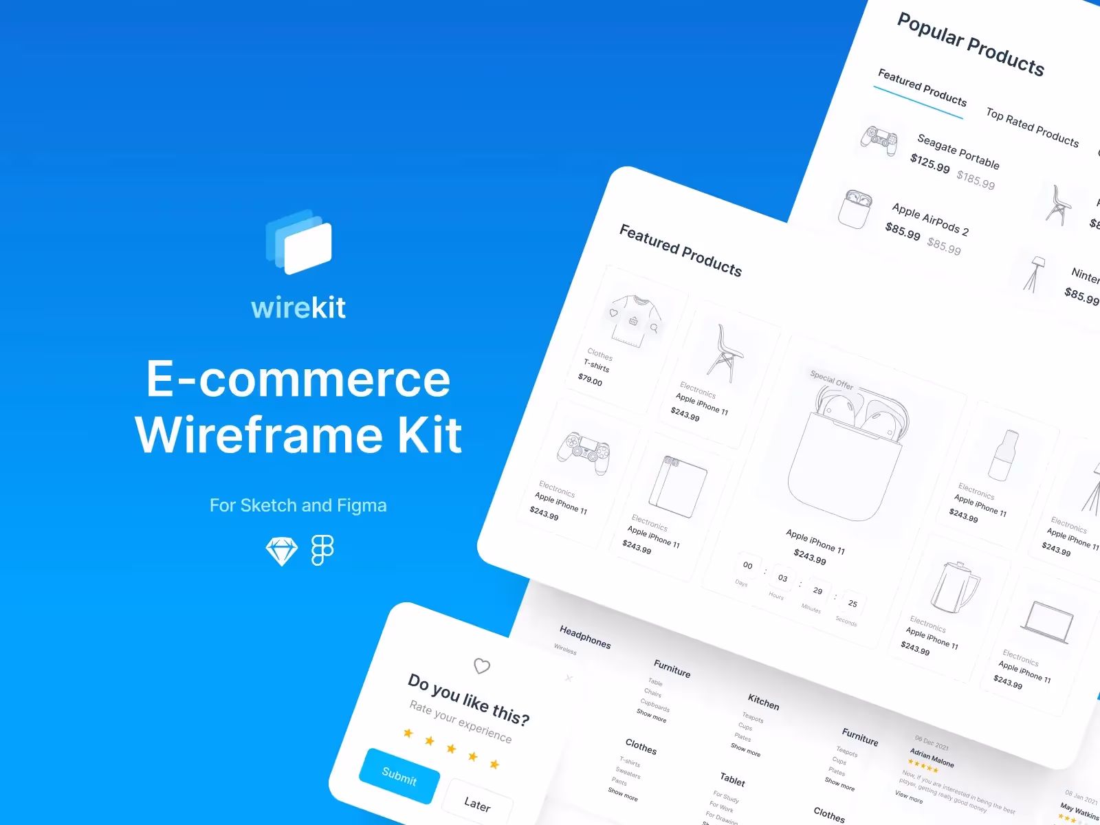 Wirekit: Ecommerce | Available on ls.graphics