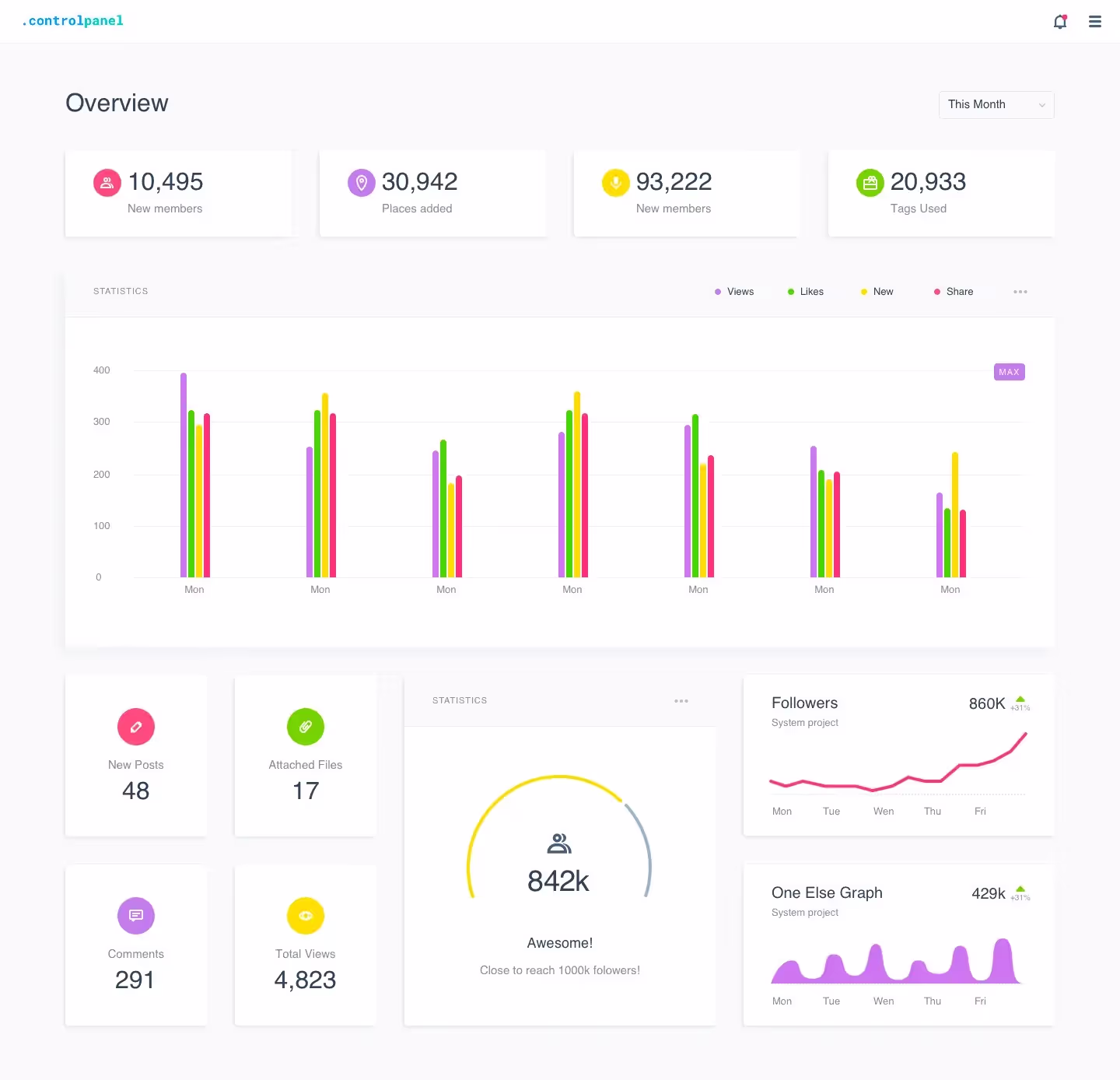 Control Panel | Download at ls.graphics