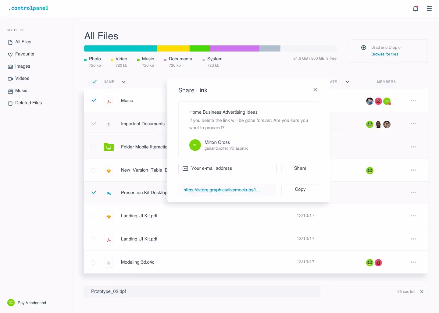 Control Panel | Premium Download Ready