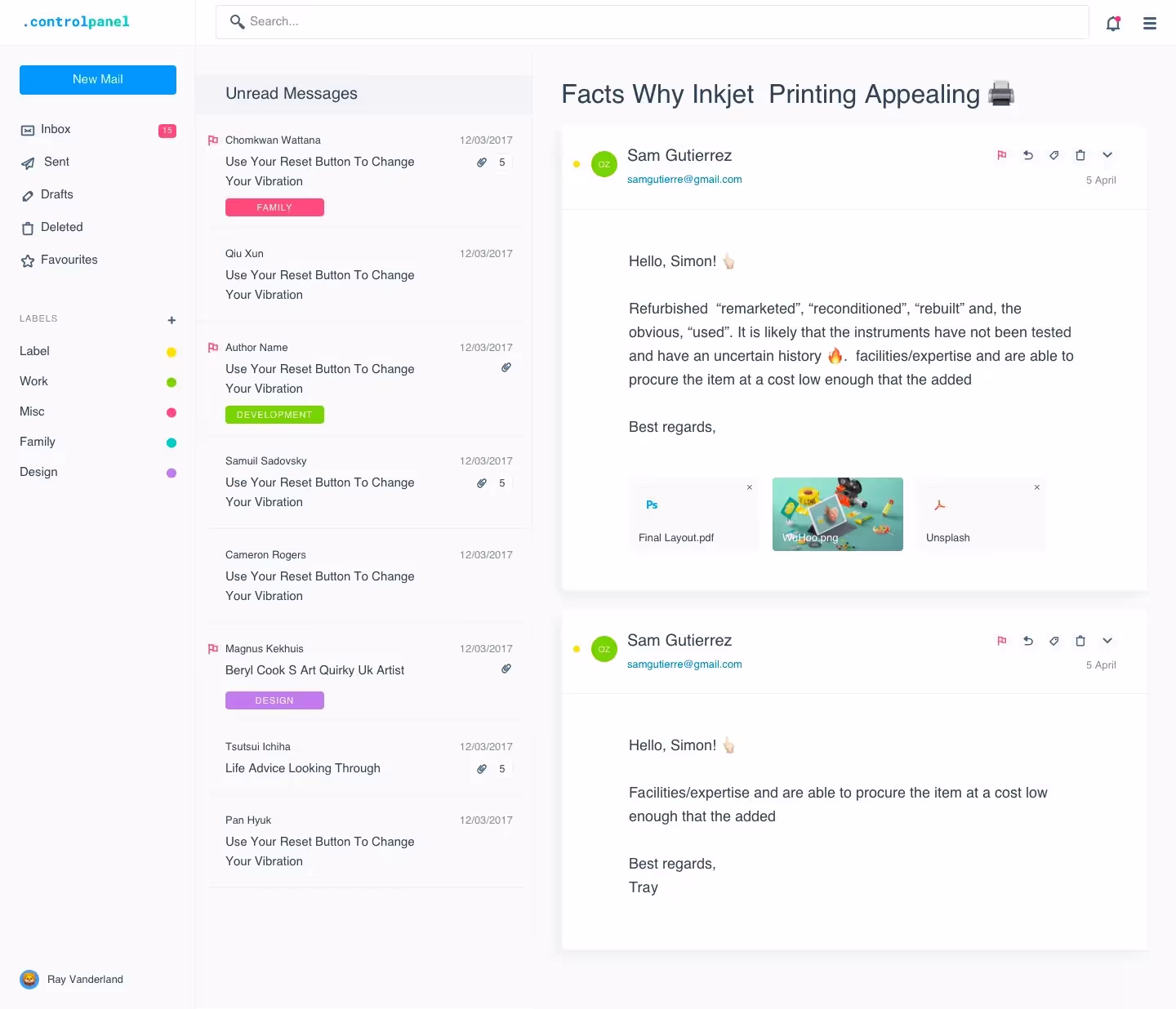 Control Panel | Commercial License Ready