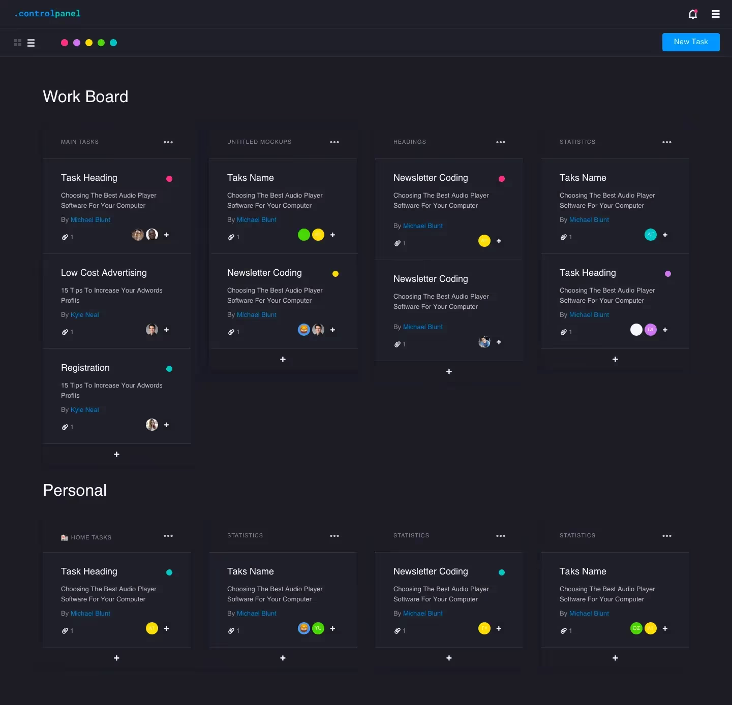 Control Panel | High Quality Asset