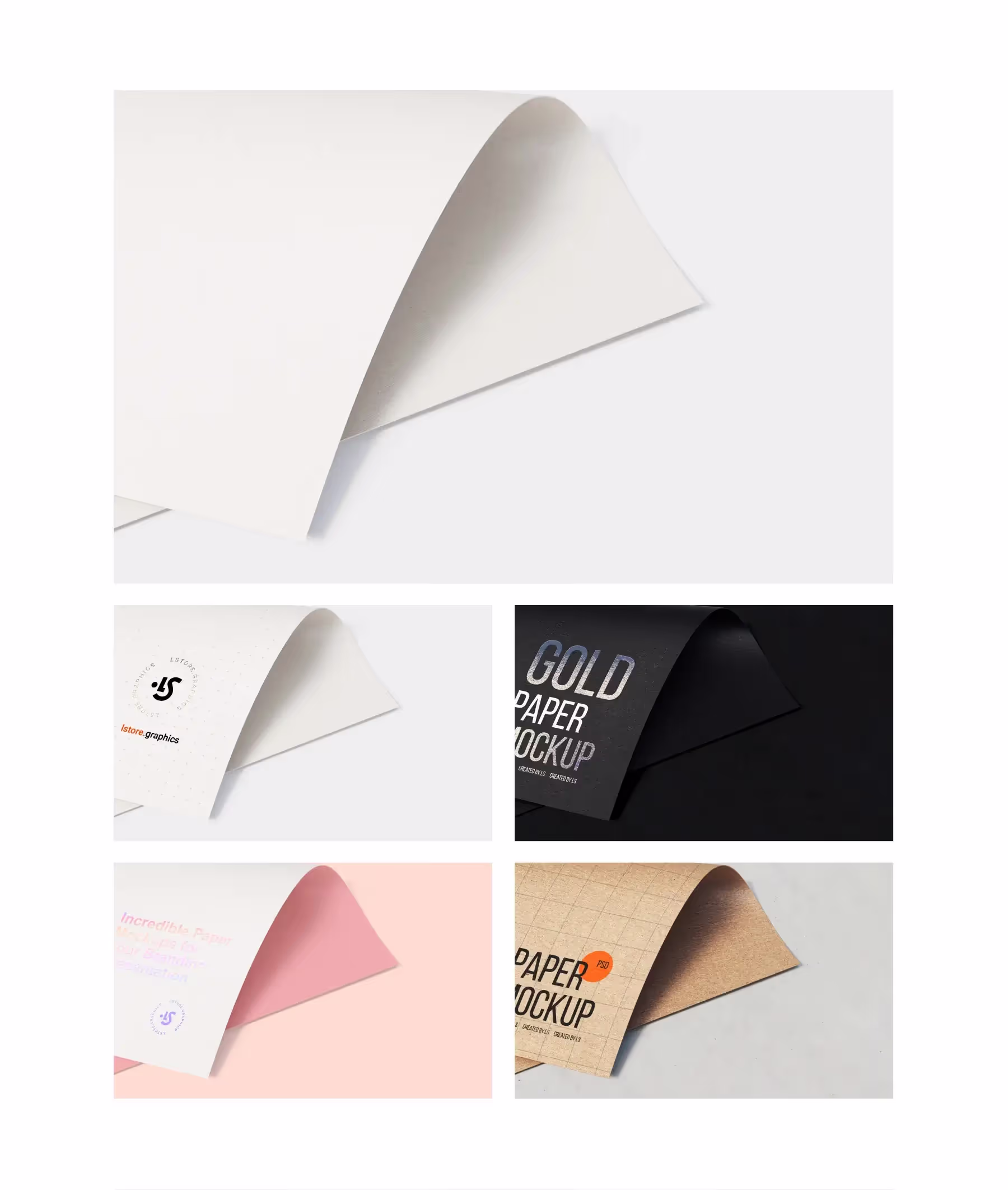 Paper Branding Mockups Bundle | Professional Template